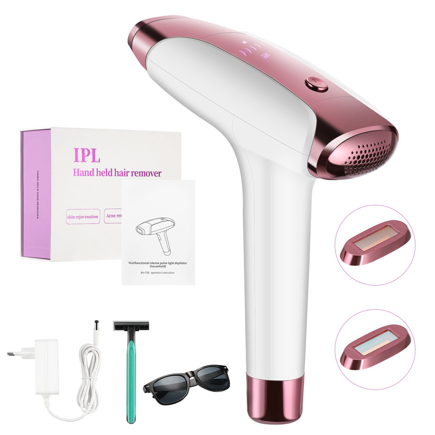 LETGOSPT IPL-Haarentferner Laser-Epilierer Kabellose schmerzfreie Haarentfernung