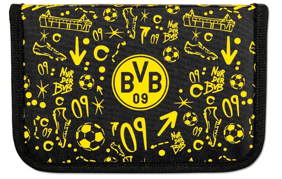 BVB Federmäppchen BVB Schüleretui gefüllt mit