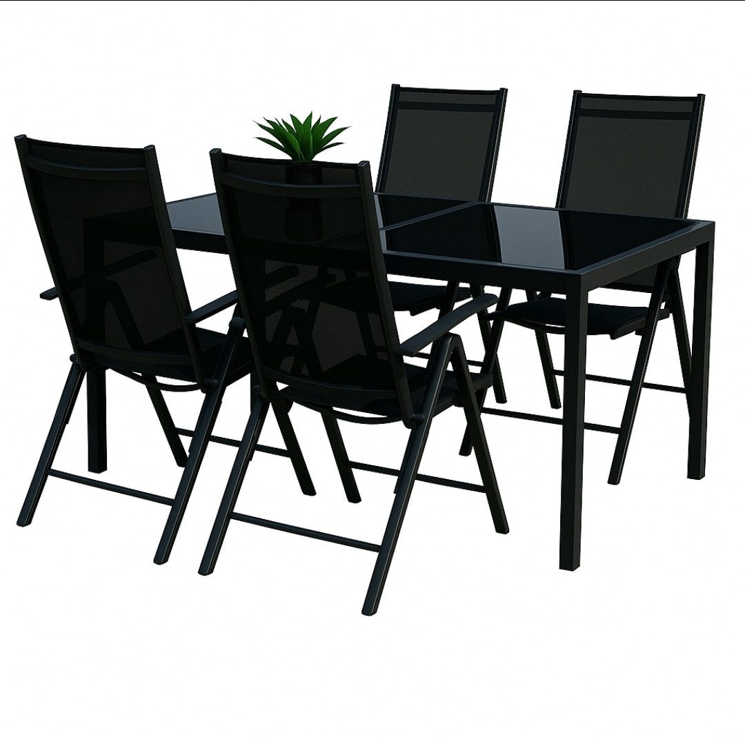 BruKa Gartentisch Sitzgruppe POETTO 4 Personen