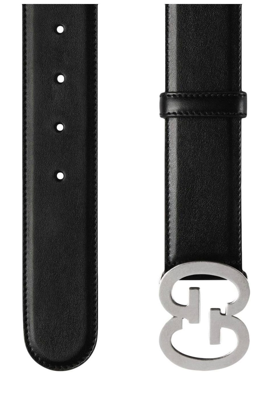 GUCCI Ledergürtel GG Gürtel Interlocking Schnalle
