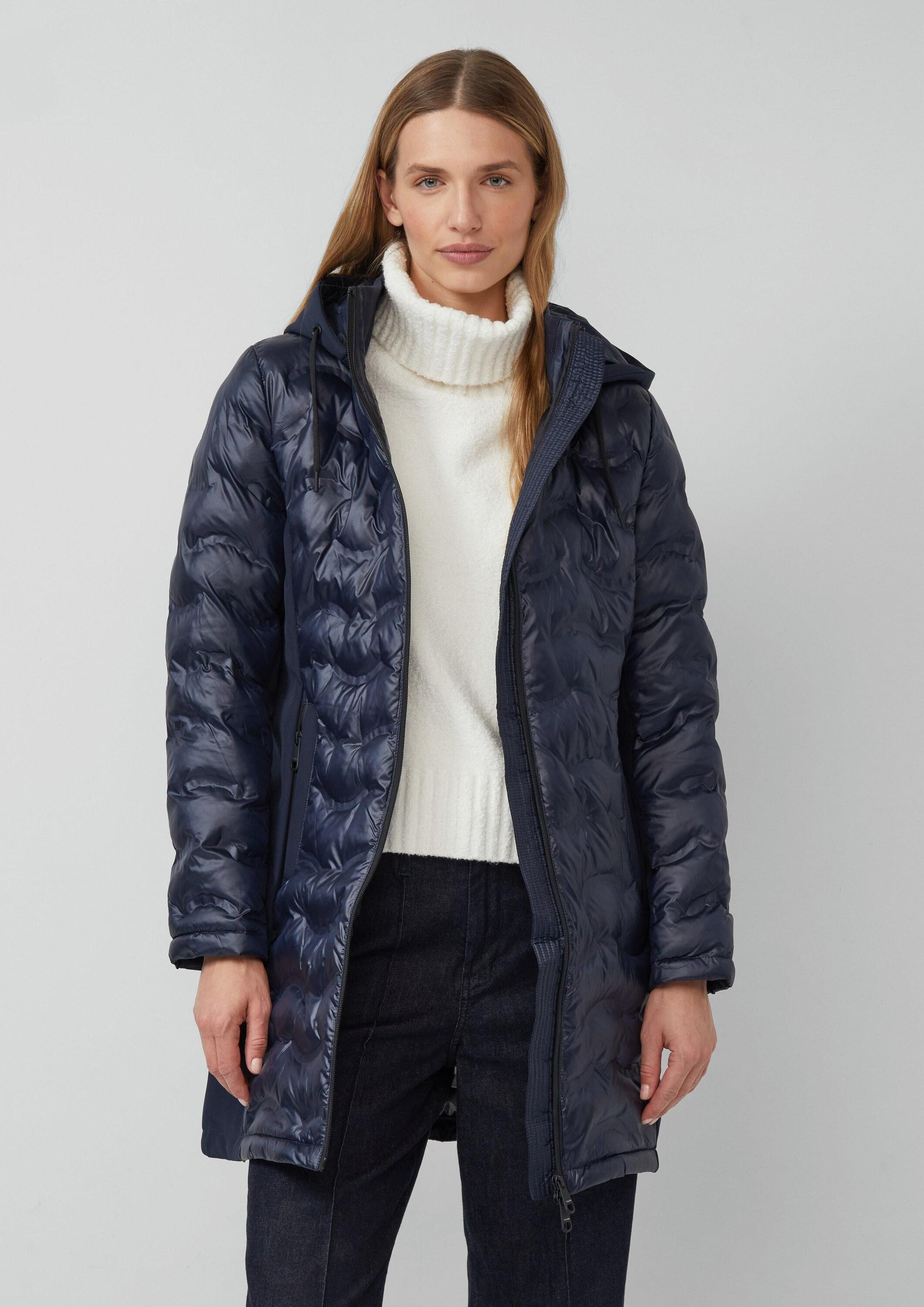 s.Oliver Wintermantel Outdoor-Mantel Softshell-Mantel mit Stehkragen