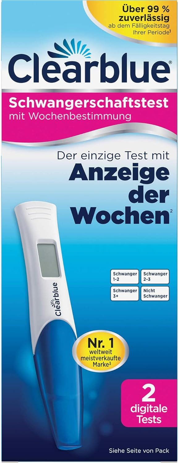 Clearblue Schwangerschaftstest Frühtest digital mit Wochenbestimmung,