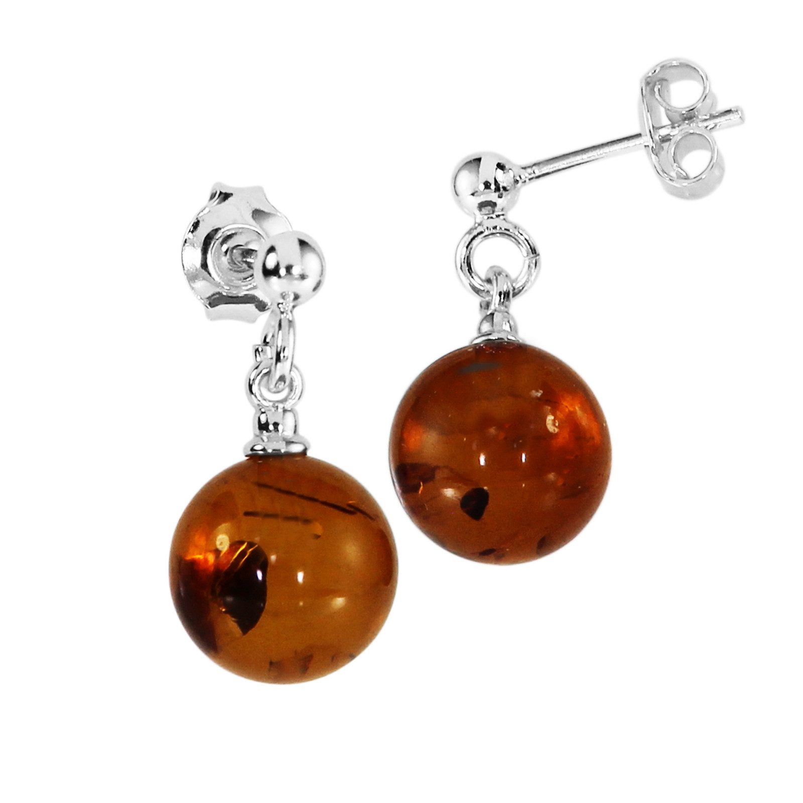 OSTSEE-SCHMUCK Paar Ohrhänger Ostsee-Schmuck Ohrhänger Kugel