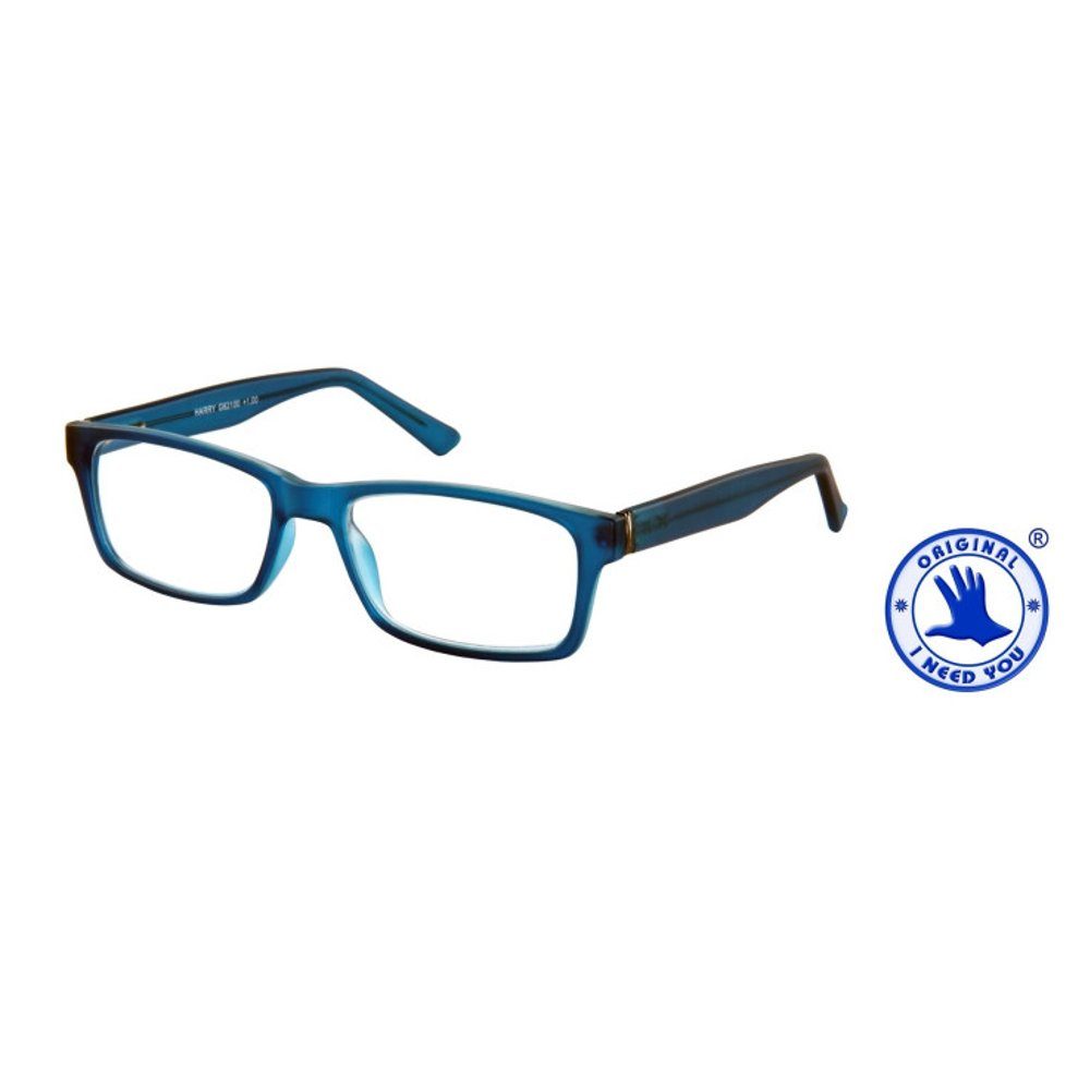 I Need You Lesebrille Harry Blau-Matt