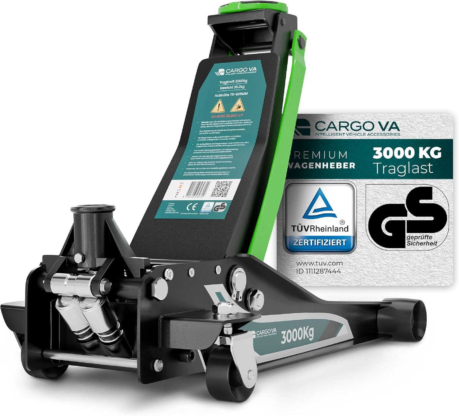 CargoVA® Rangierwagenheber Wagenheber 3T hydraulisch, 75–505