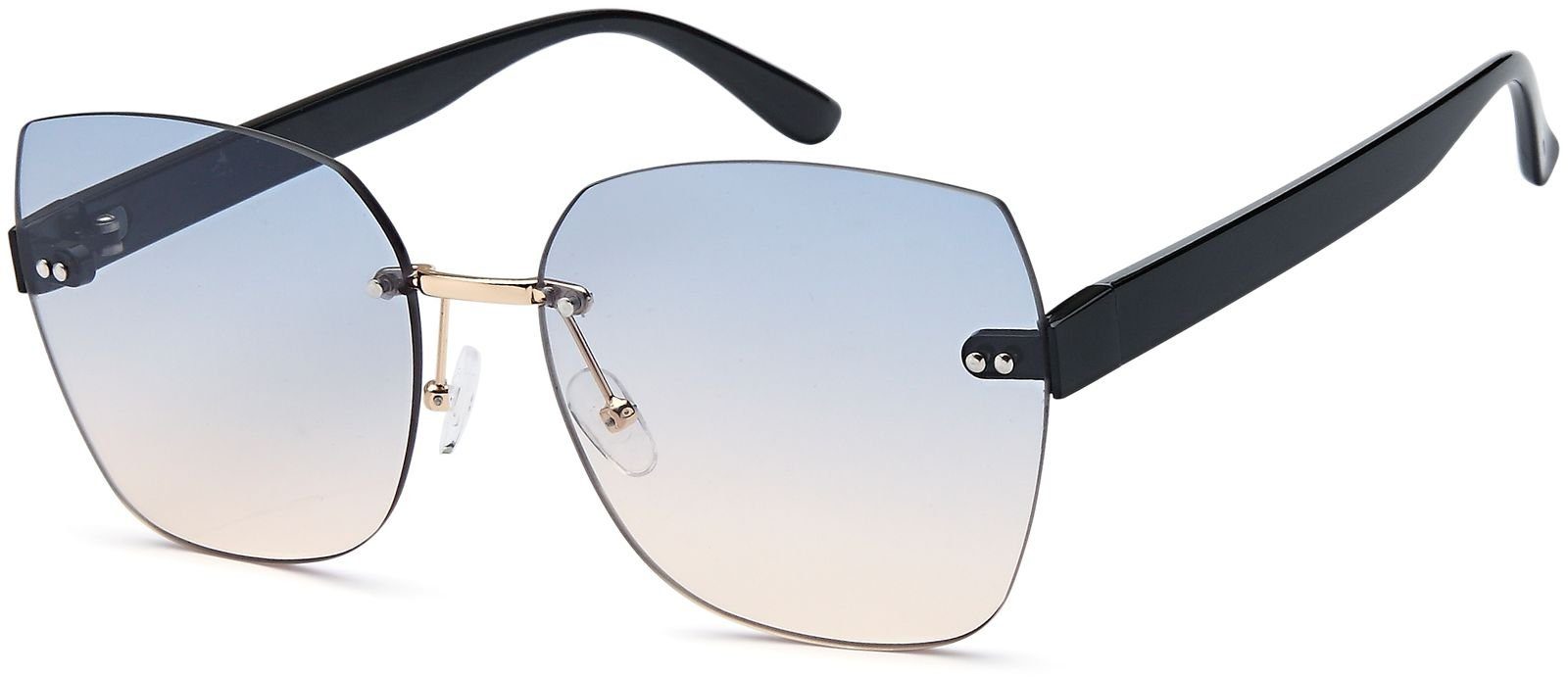 styleBREAKER Sonnenbrille Rahmenlose Rechteckige Sonnenbrille (1-St)