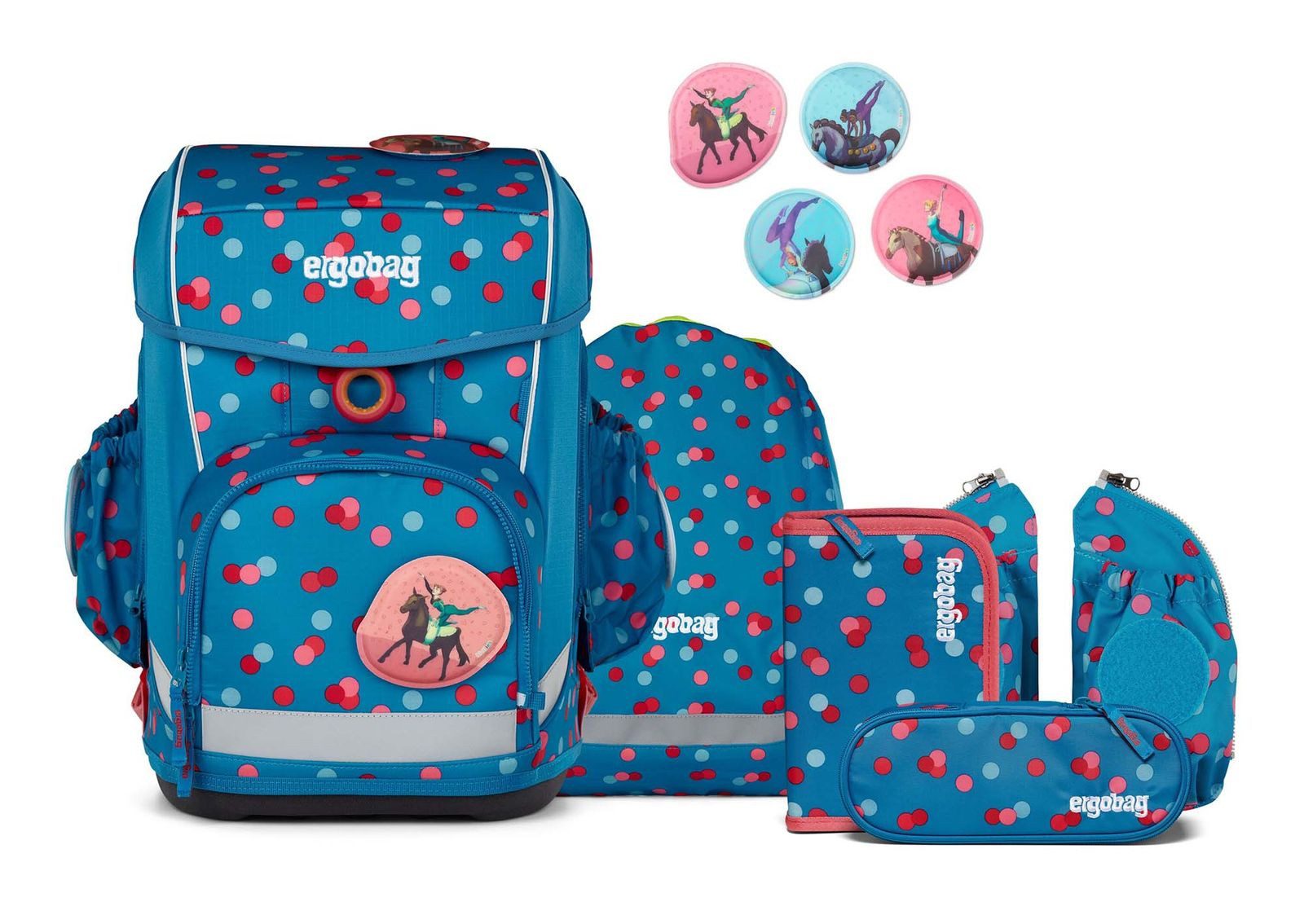 ergobag Schulranzen Cubo Light Set 6-teilig