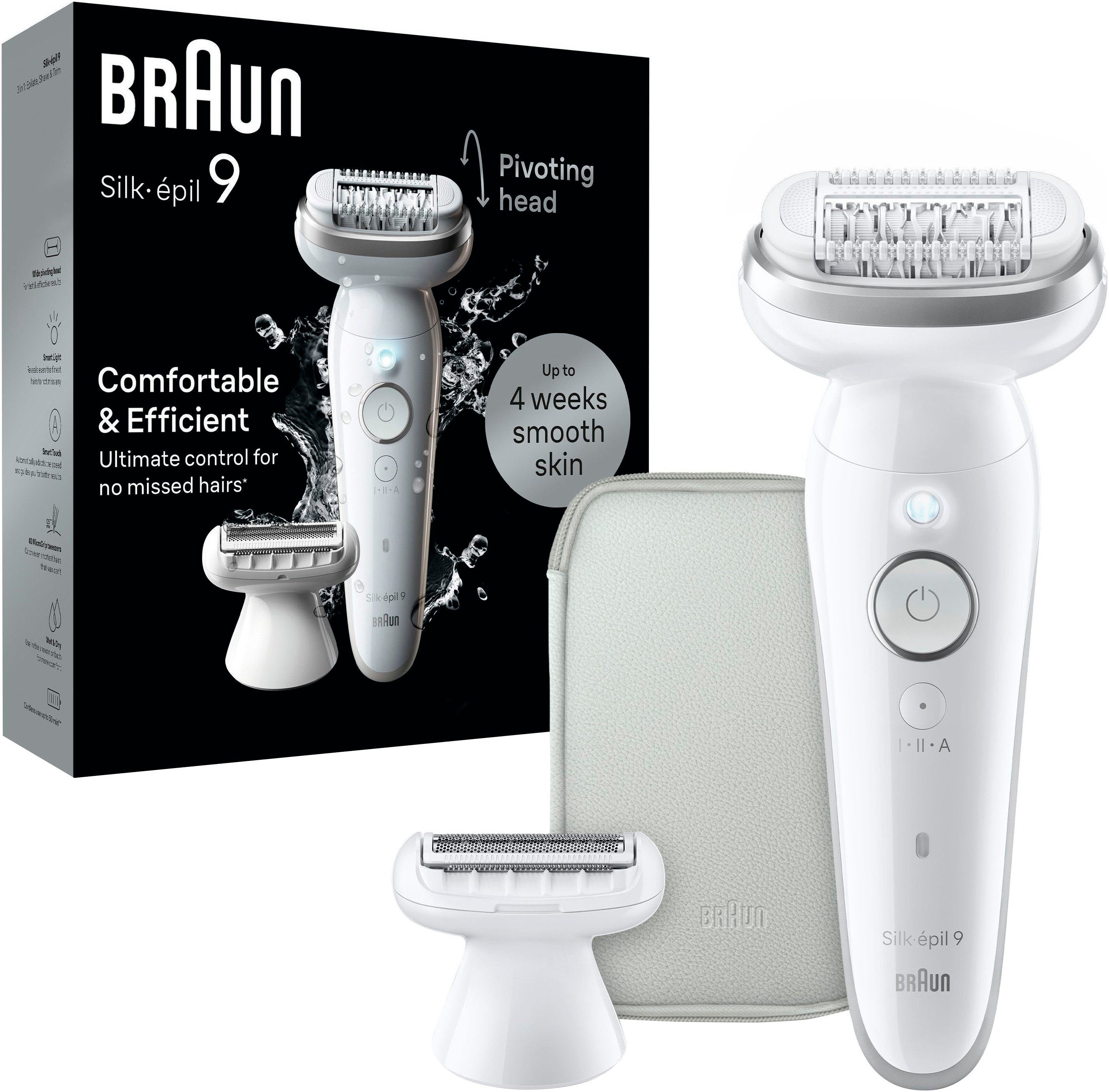 Braun Epilierer Silk-épil 9 9-041, Rasier-& Trimmeraufsatz,