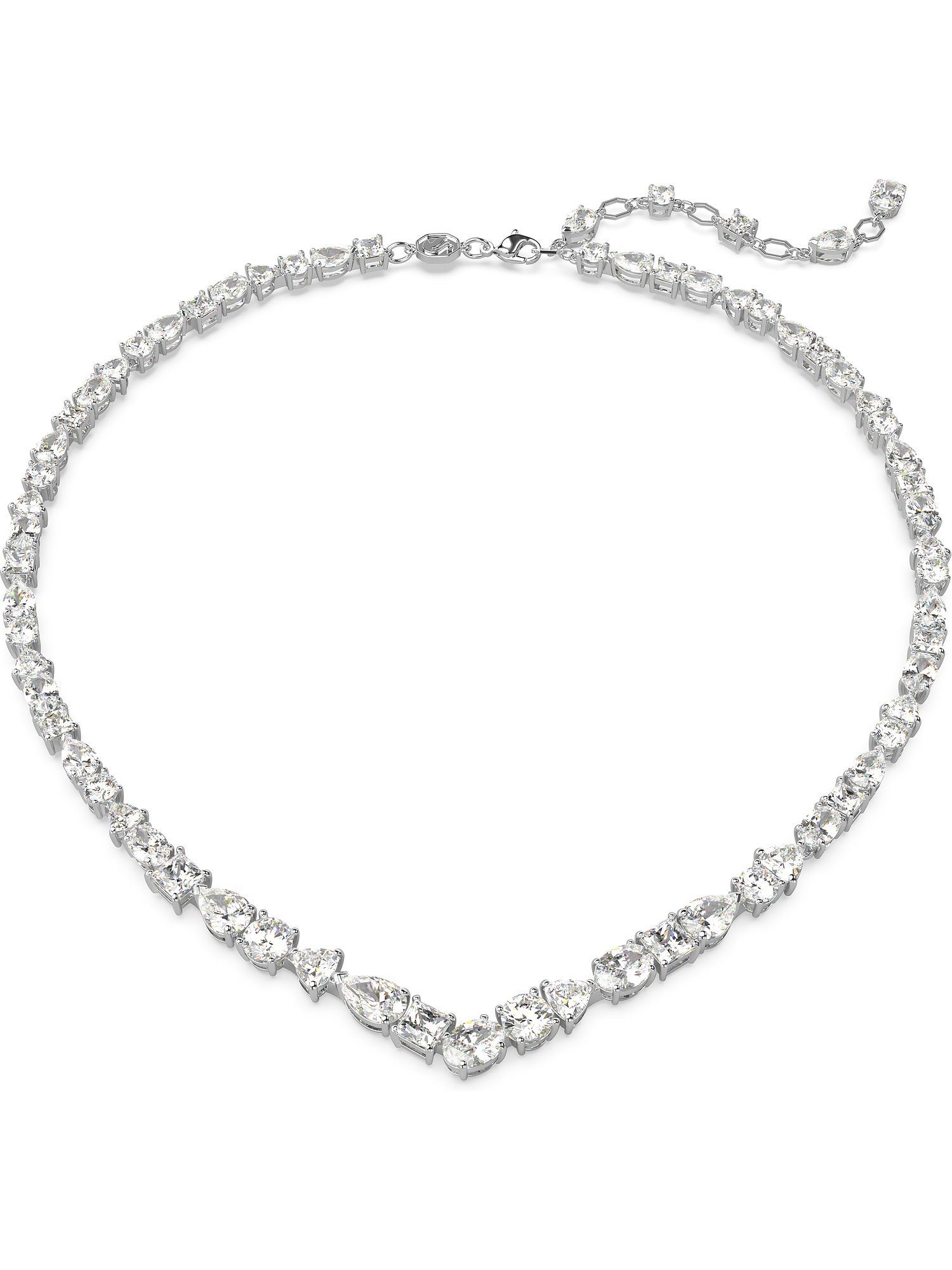 Swarovski Collier Swarovski Damen-Kette Metall Swarovski-Kristall