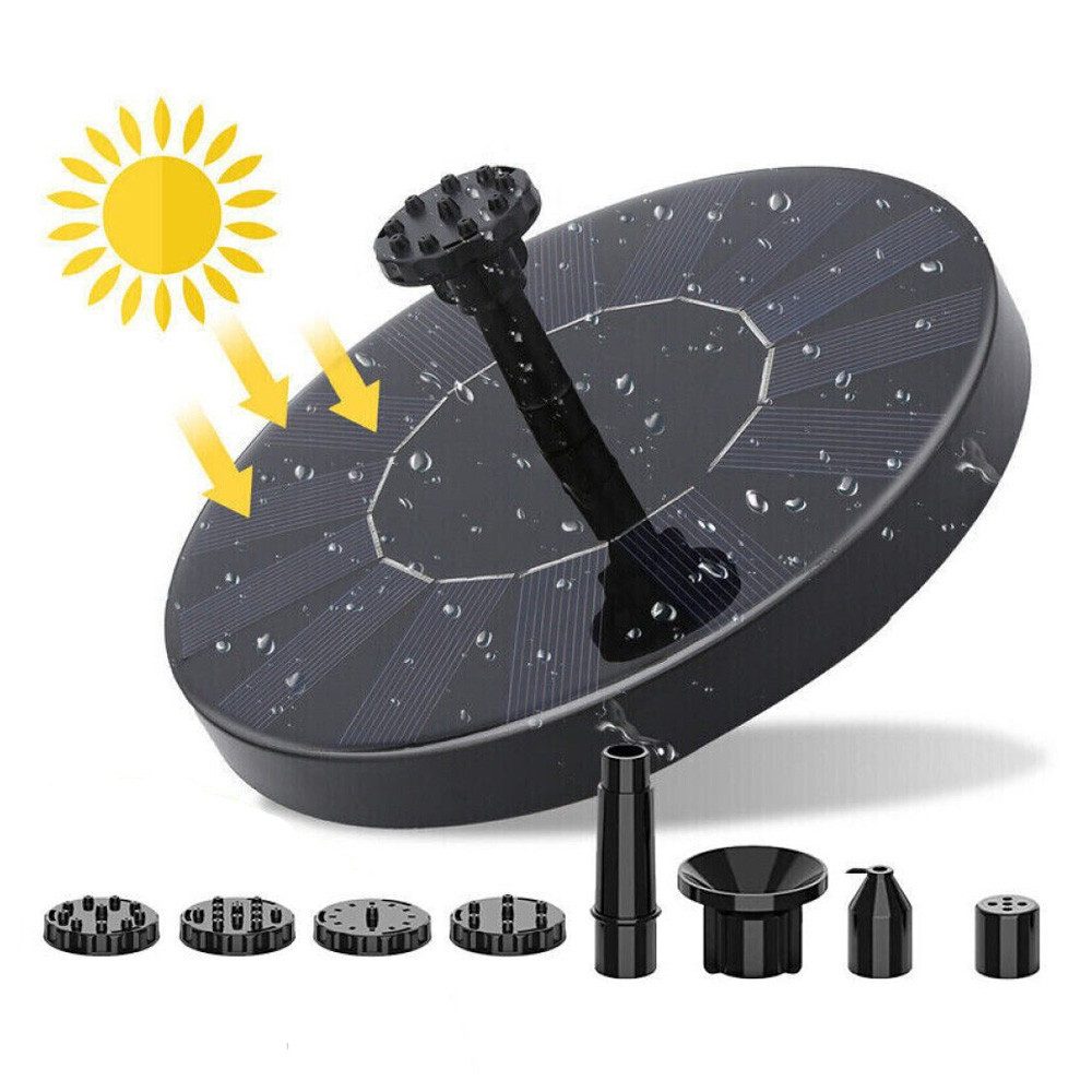 BlingBin Springbrunnenpumpe Solarbrunnen für Draussen 1.5W