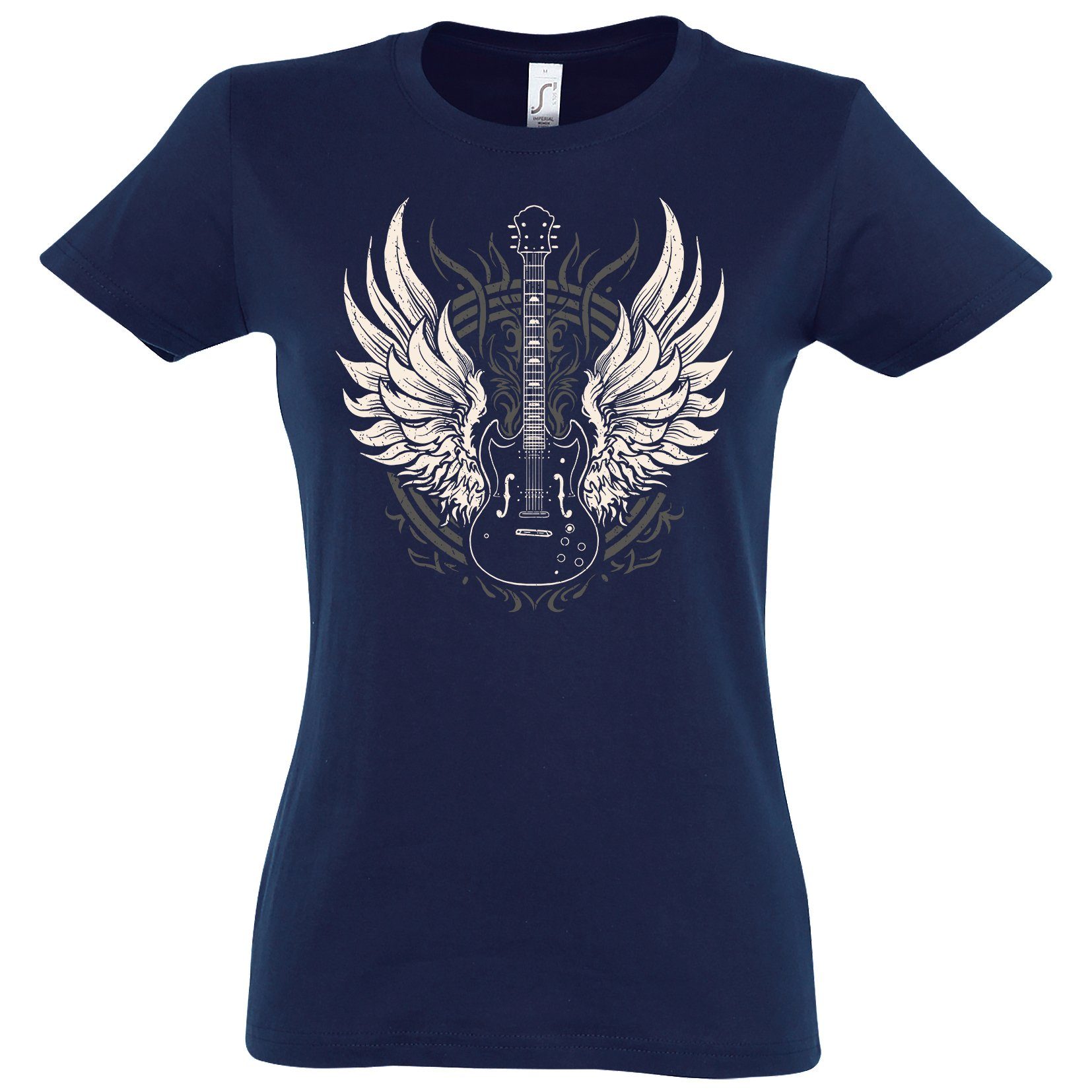 Youth Designz Print-Shirt Flügel Gitarre Damen