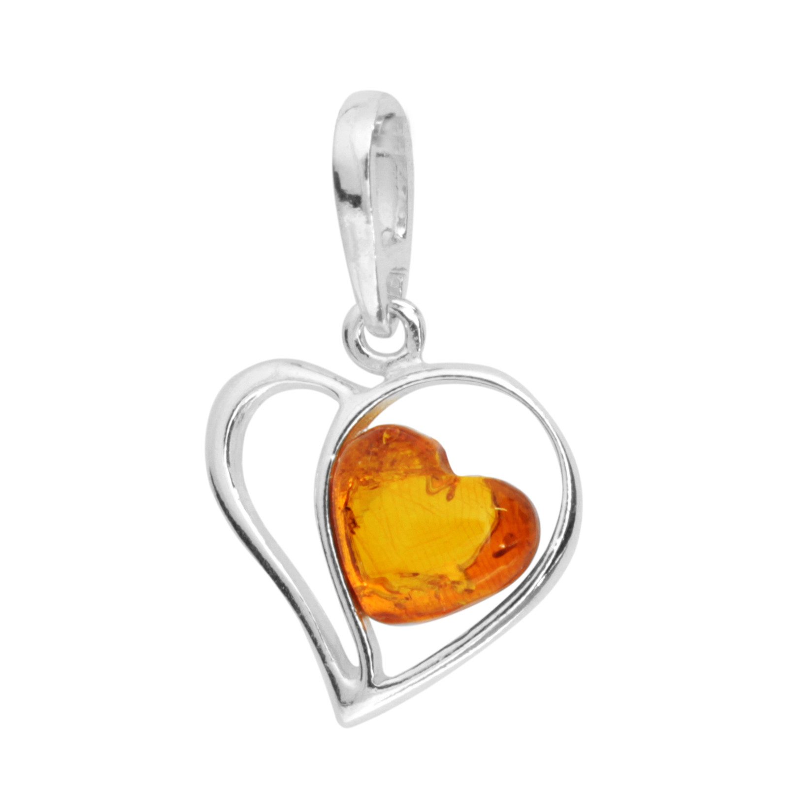 OSTSEE-SCHMUCK Kettenanhänger Ostsee-Schmuck Anhänger Herz Anhänger