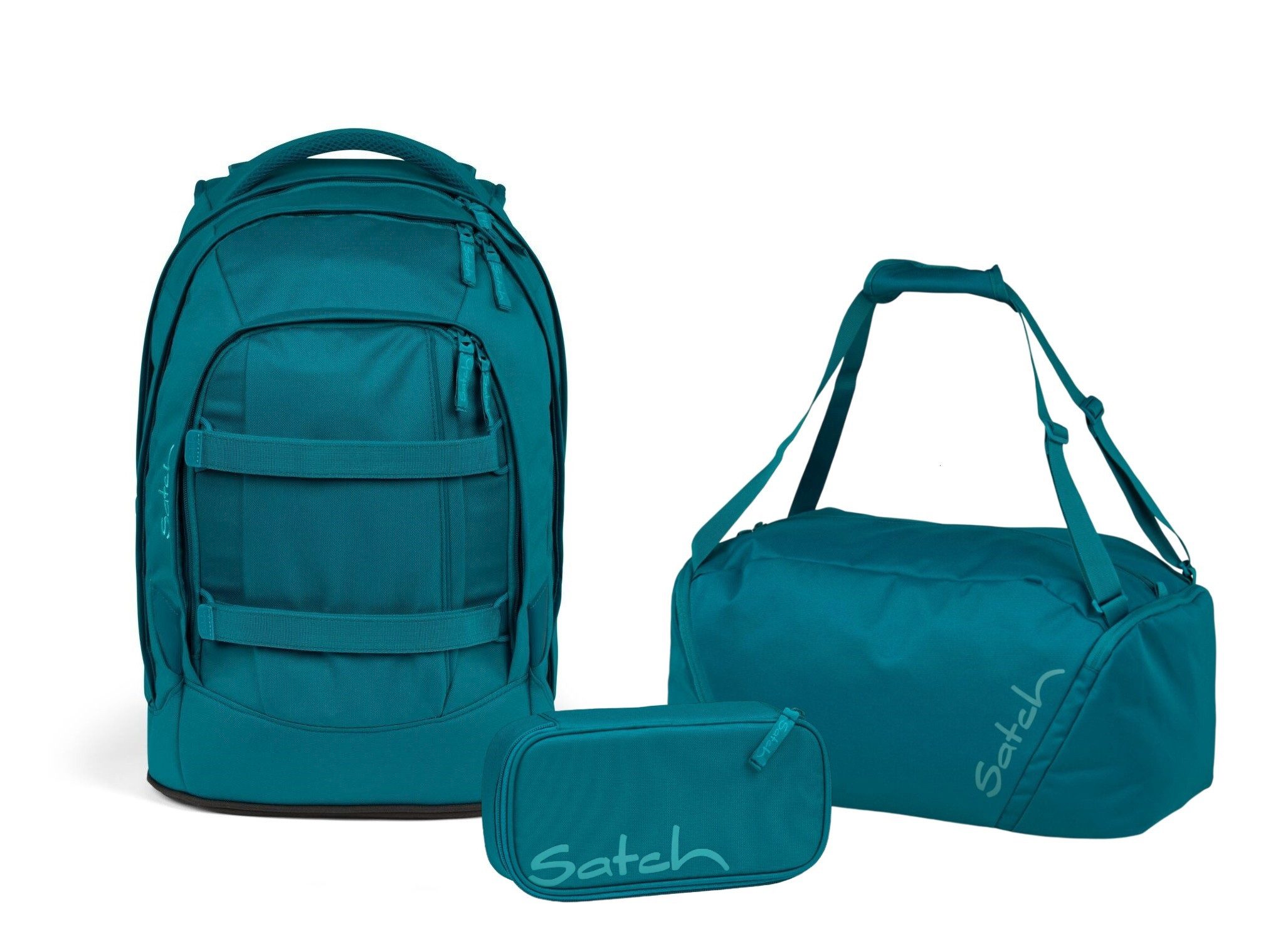 Satch Schulranzen Schulrucksack-Set PACK Deep Petrol