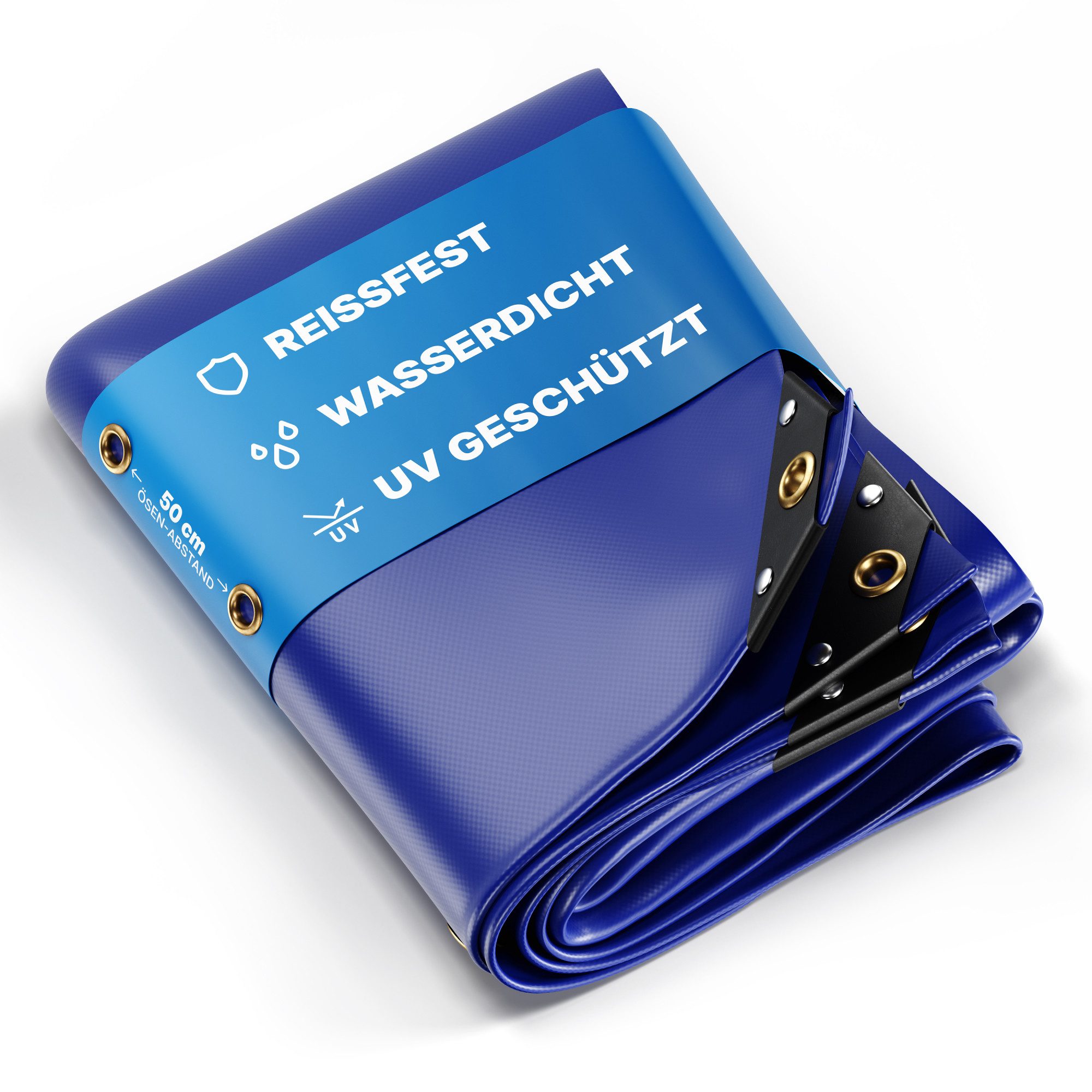 NEMAXX Schutzplane 150×300 cm – 450 g/m²–4,5 m²–Blau–100