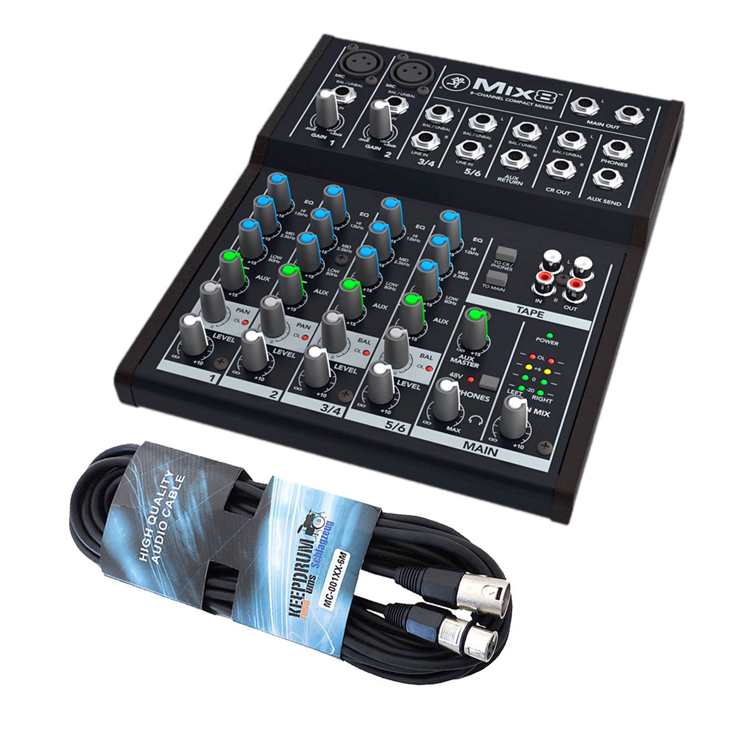 MACKIE Mackie Mischpult Mix8 8-Kanal Kompaktmixer