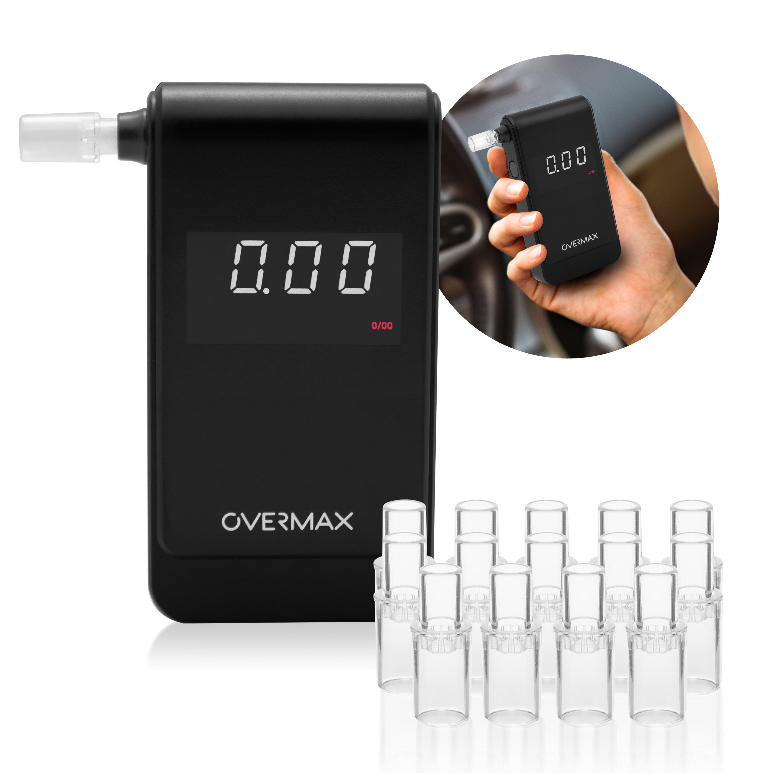 Overmax Alkohol-Teststreifen AD 10, Set, Genaue