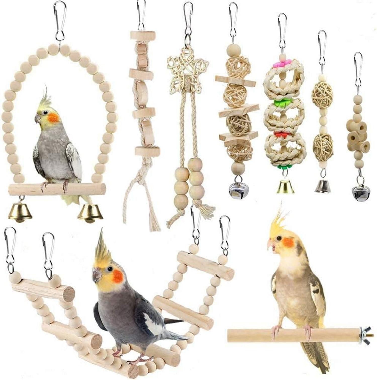 LuxusKollektion Vogelkäfig Vogelspielzeug Sittich Papagei Schaukel