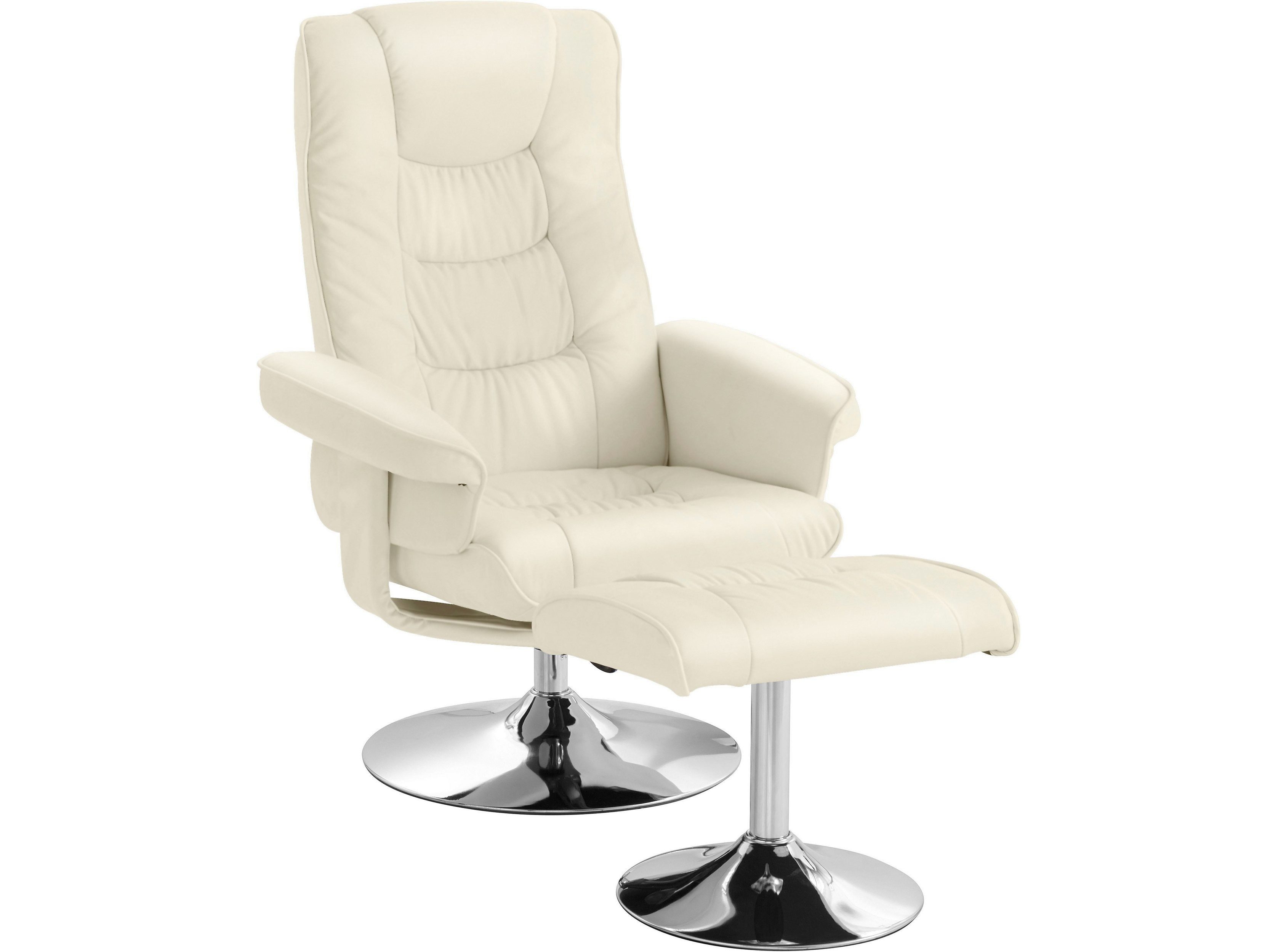 loft24 Relaxsessel Simson, Sessel mit Hocker,