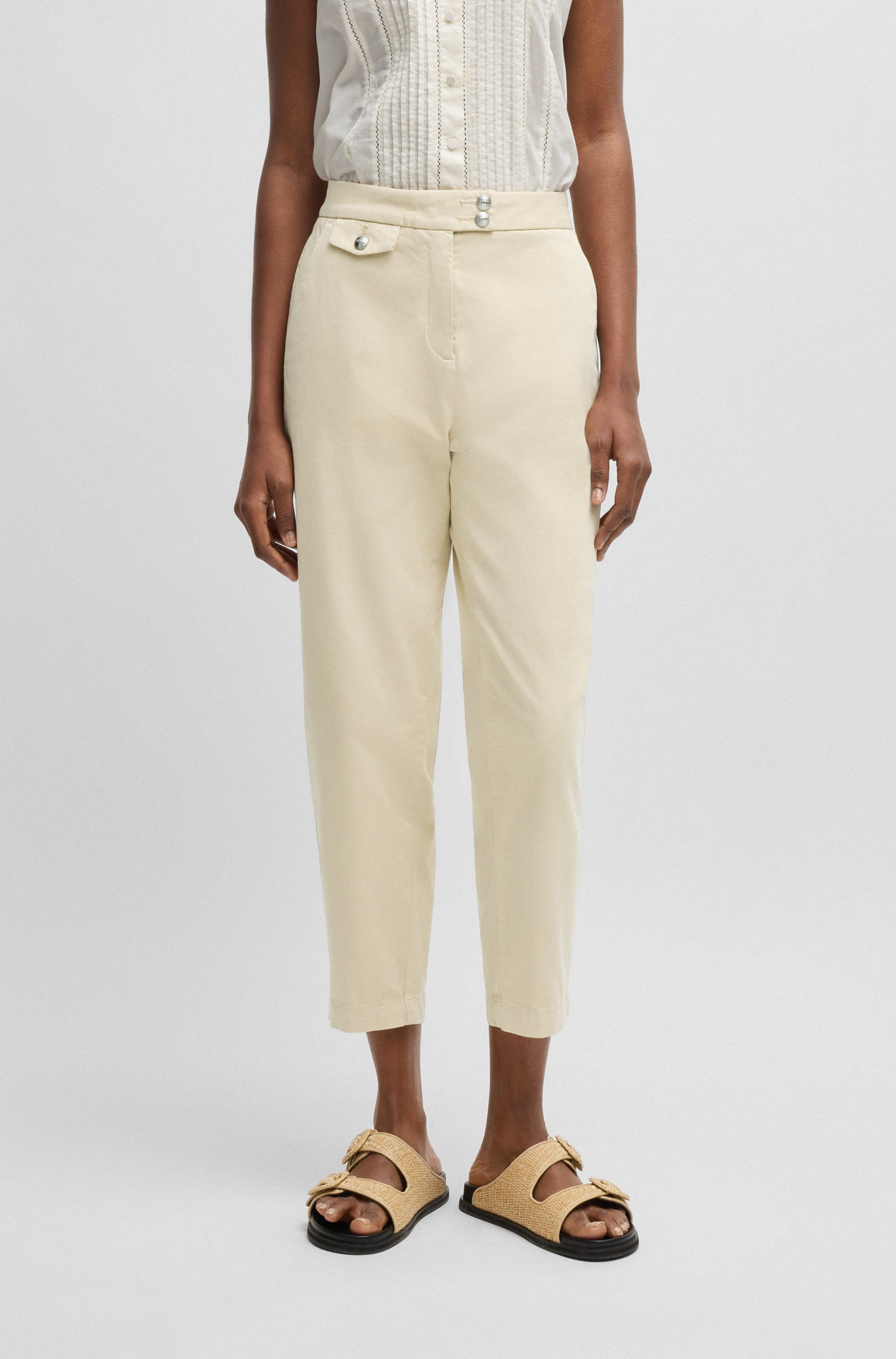 BOSS ORANGE Chinohose Taschina-D Premium Damenmode
