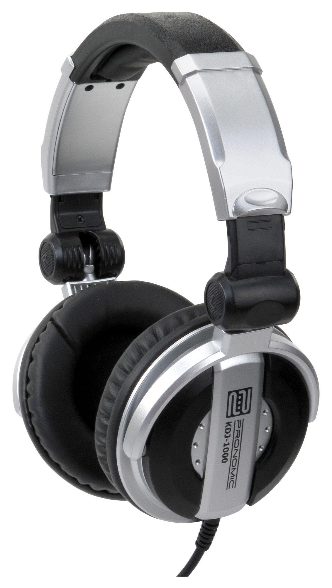 Pronomic KDJ-1000 DJ-Kopfhörer (Außenschallisolierung dynamischer Kopfhörer,