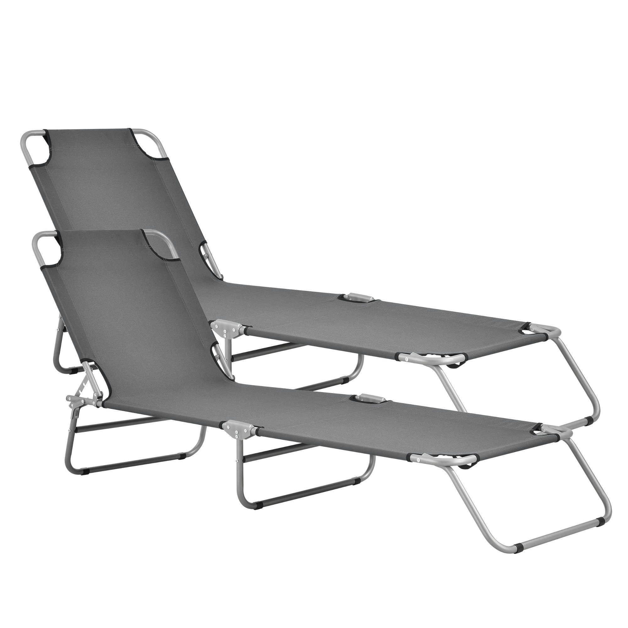 casa.pro Gartenliege, Set, 2 St., 2-tlg.,
