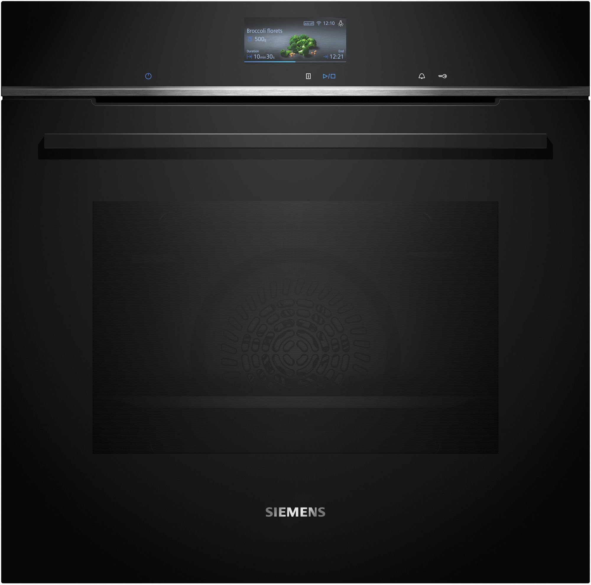 SIEMENS Backofen iQ700 HB736G1B1 Einbau-Backofen, Schwarz,