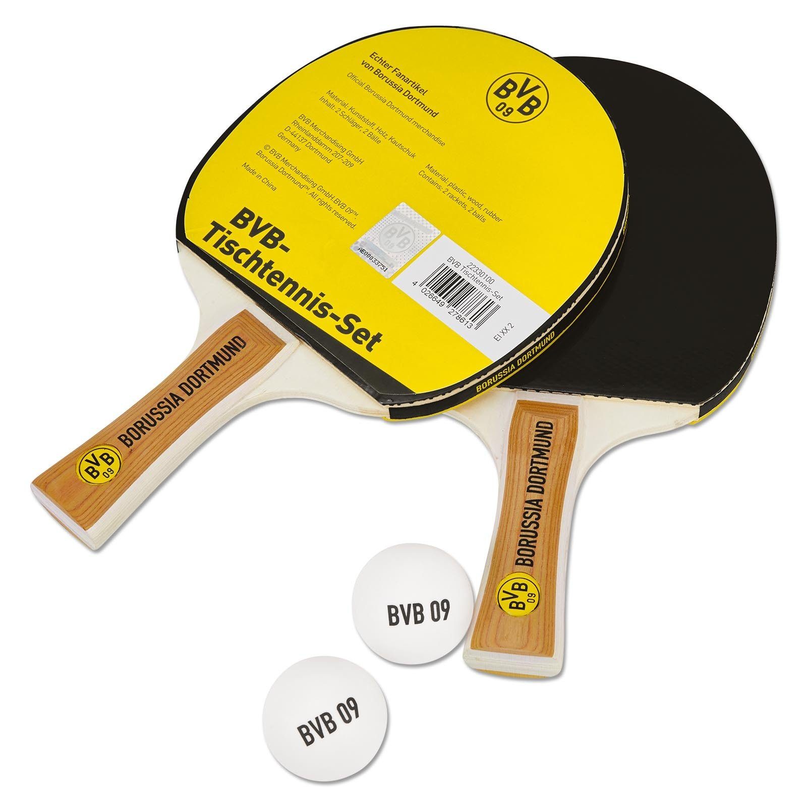 BVB Tischtennisschläger BVB Tischtennis-Set (Set, 4-tlg.,