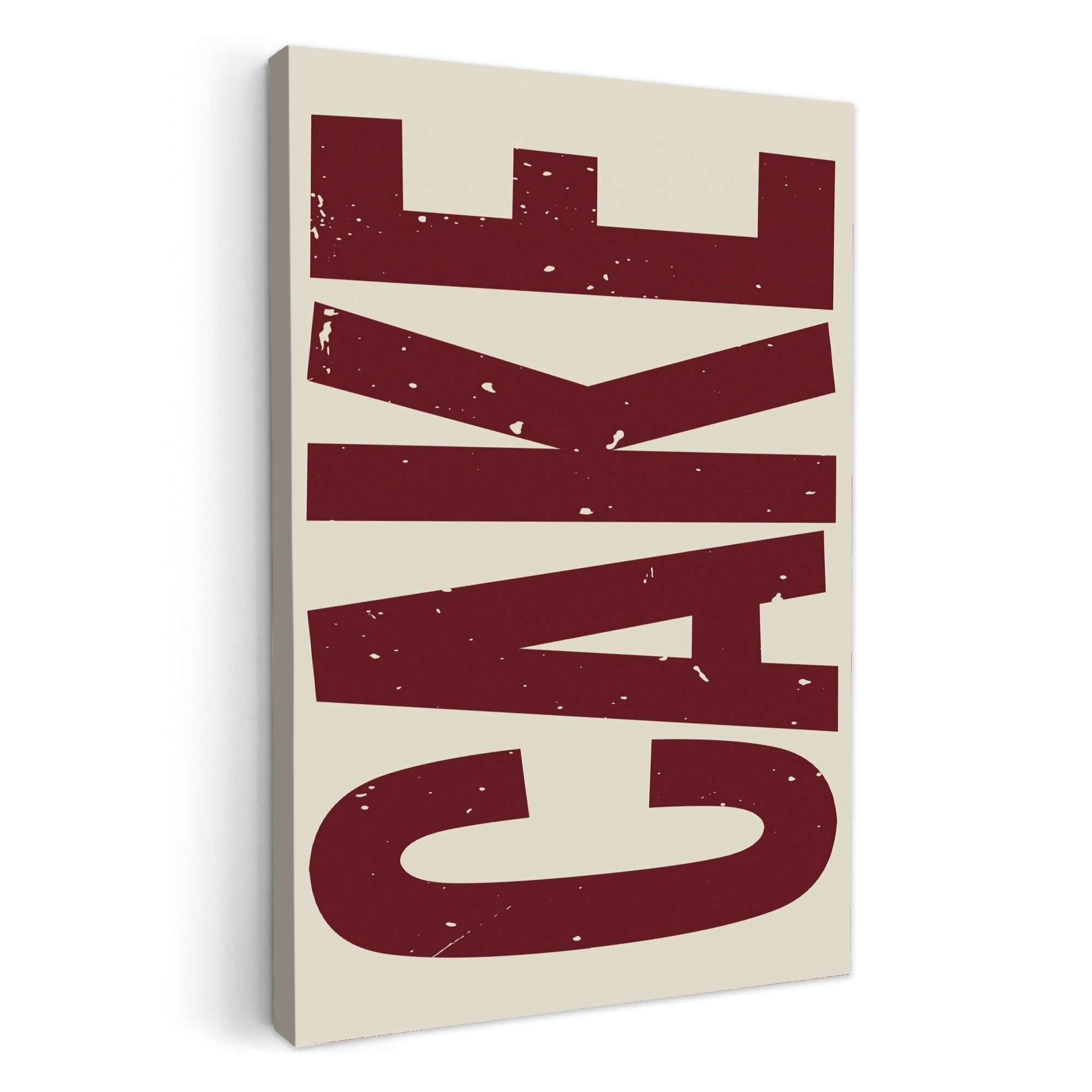 OneMillionCanvasses® Leinwandbild Rot - Torte -