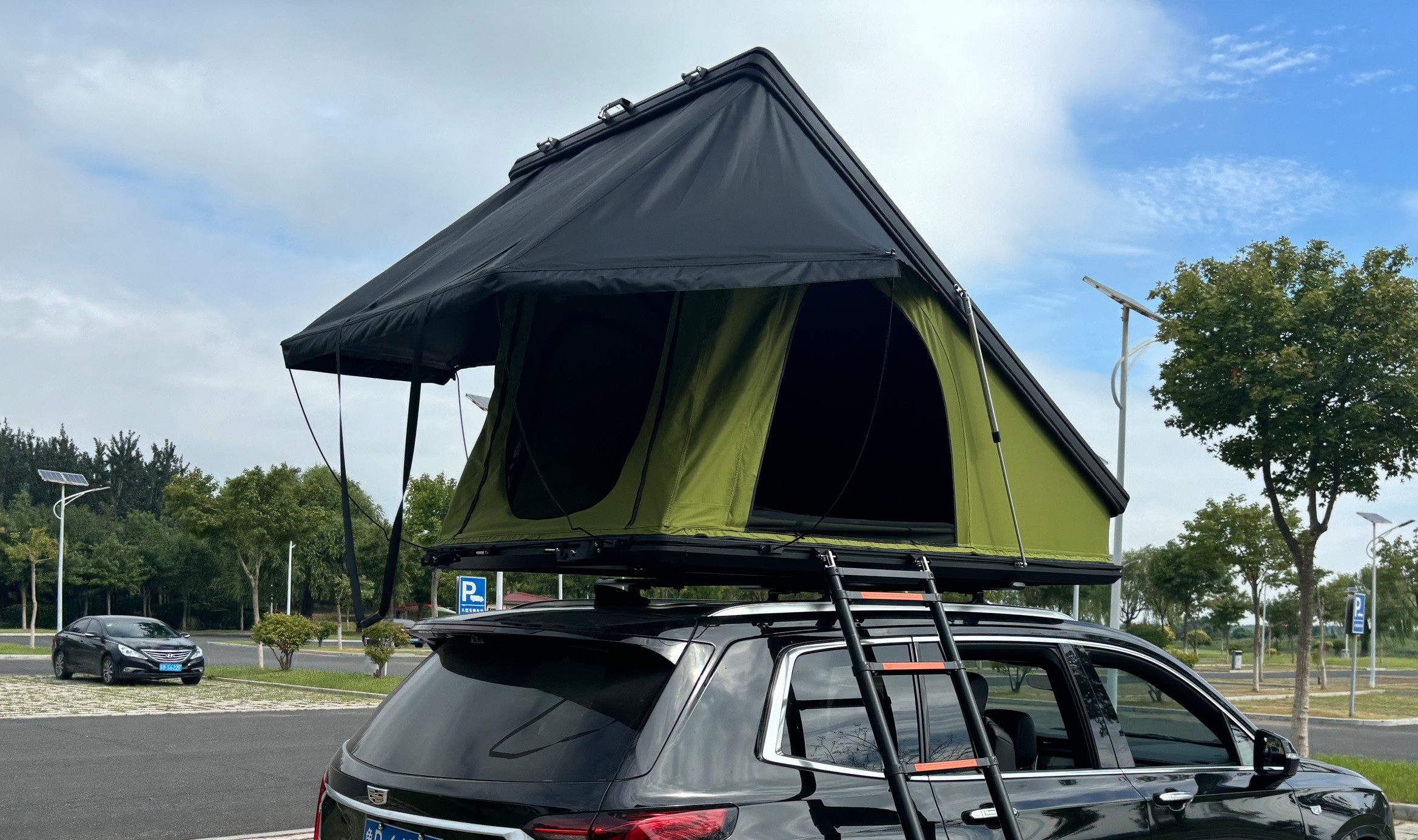 TZIpower Dachzelt Autodachzelt Aluminium Hardcase Dachzelt