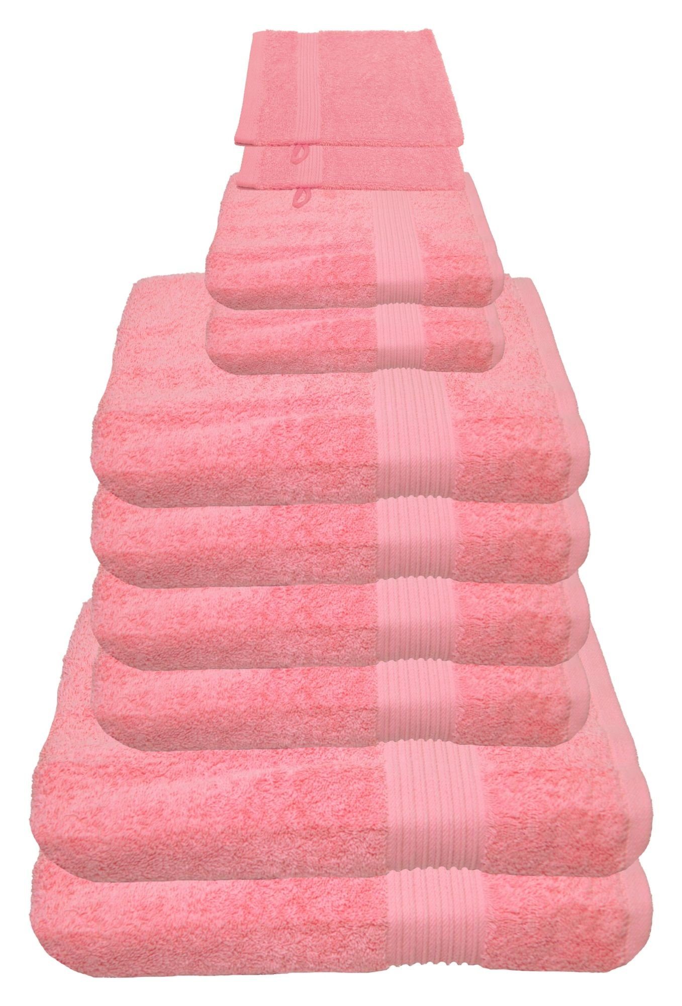 Julie Julsen Handtücher 10-Handtücher-Rosa, Baumwolle (10-St)