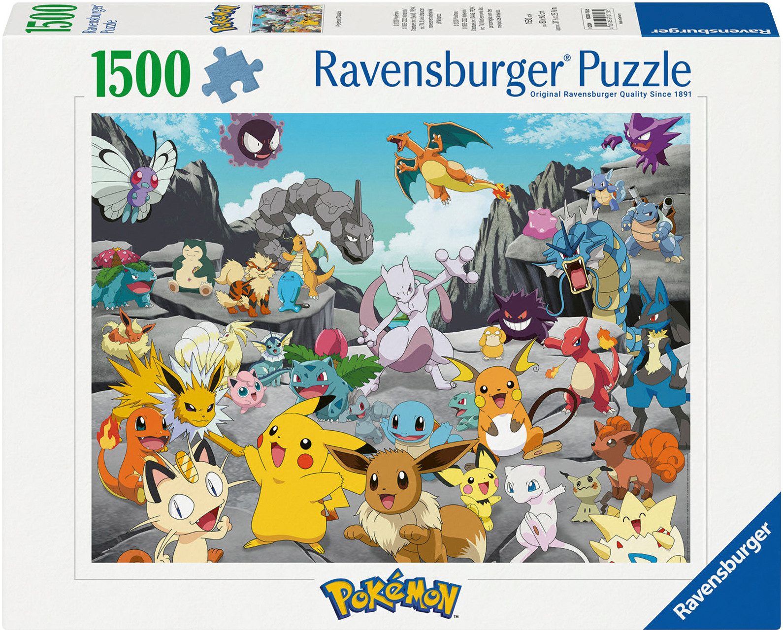 Ravensburger Puzzle Pokémon Classics, 1500 Puzzleteile,