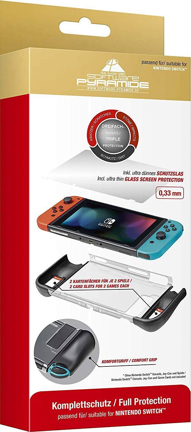 Software Pyramide Schutzfolie Komplettschutz-Set für Nintendo