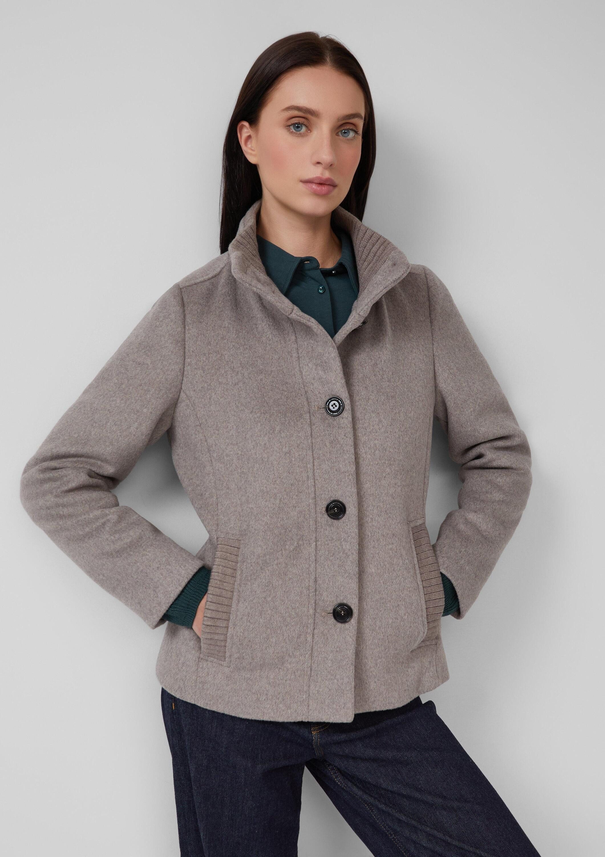 s.Oliver Funktionsjacke Outdoor-Jacke Jacke aus Wollmix