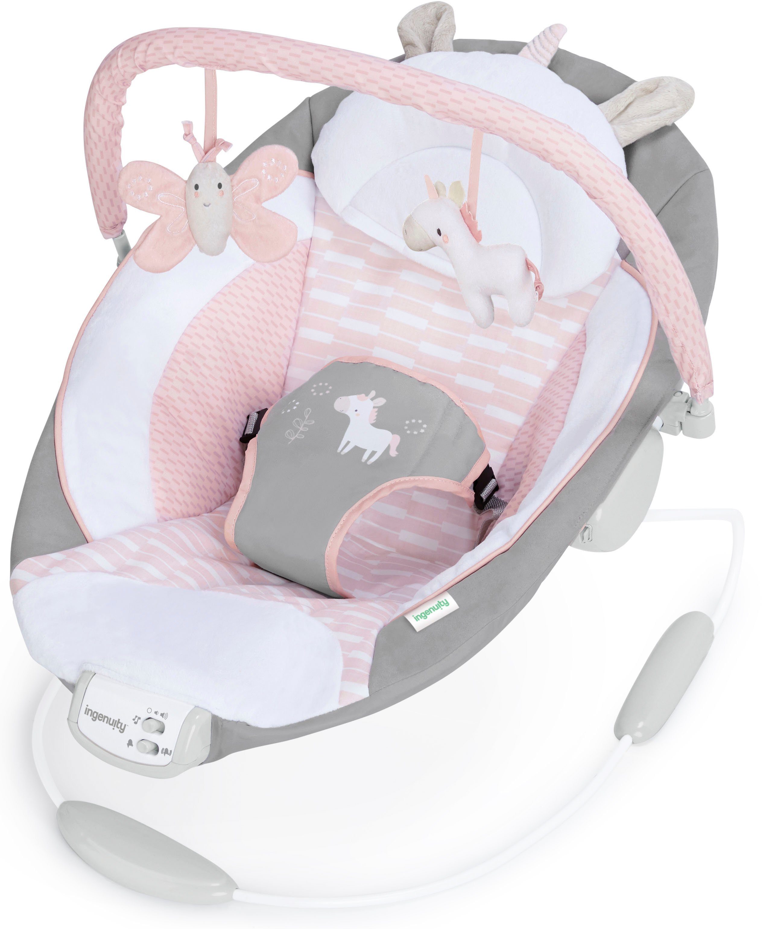 ingenuity Babywippe Soothing Bouncer, Flora the