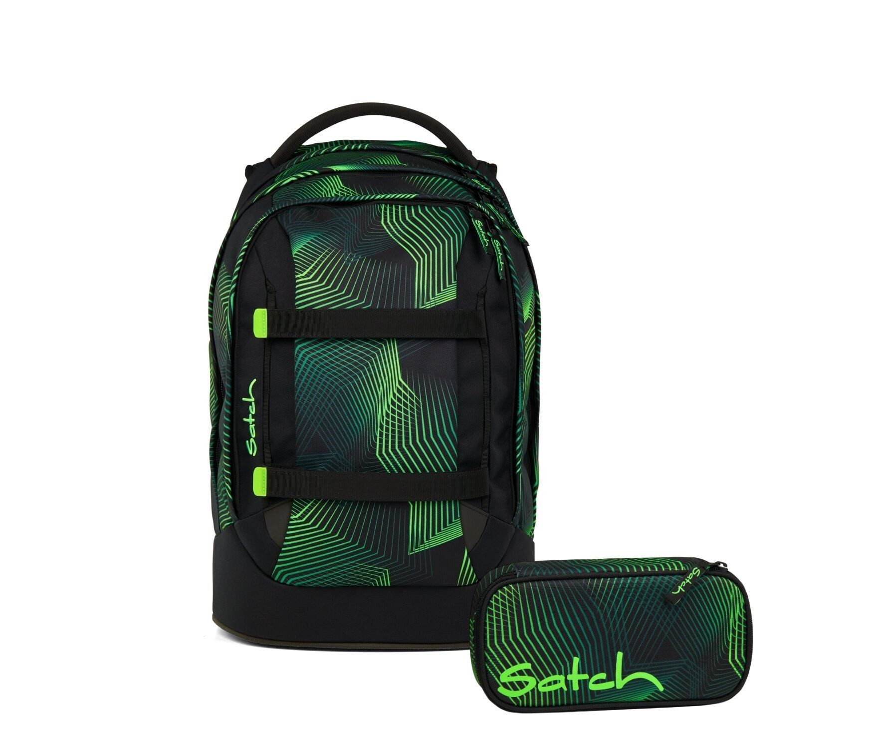 Satch Schulranzen Schulrucksack-Set PACK Seismic Green
