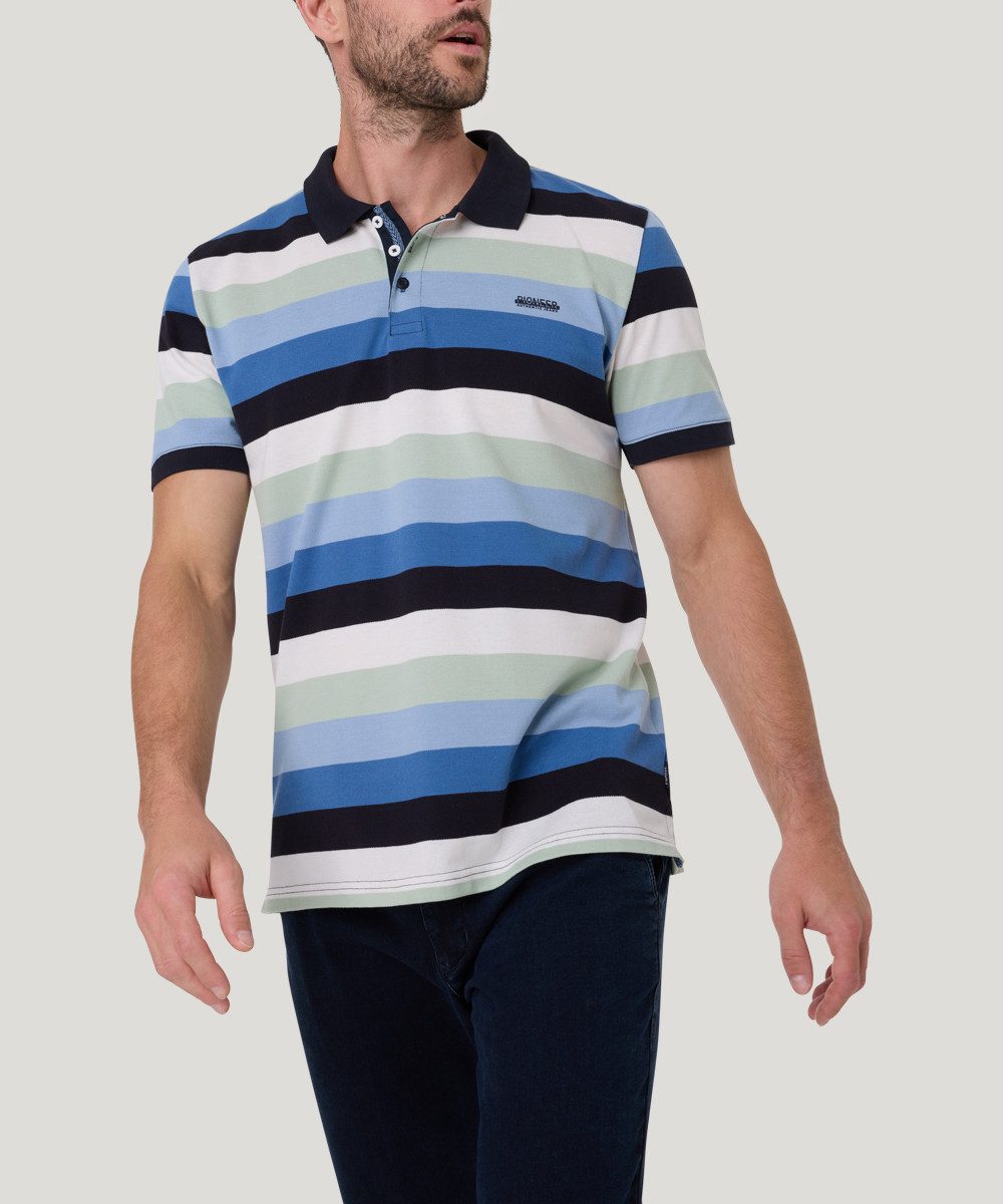 Pioneer Authentic Jeans Poloshirt mit Streifenmuster