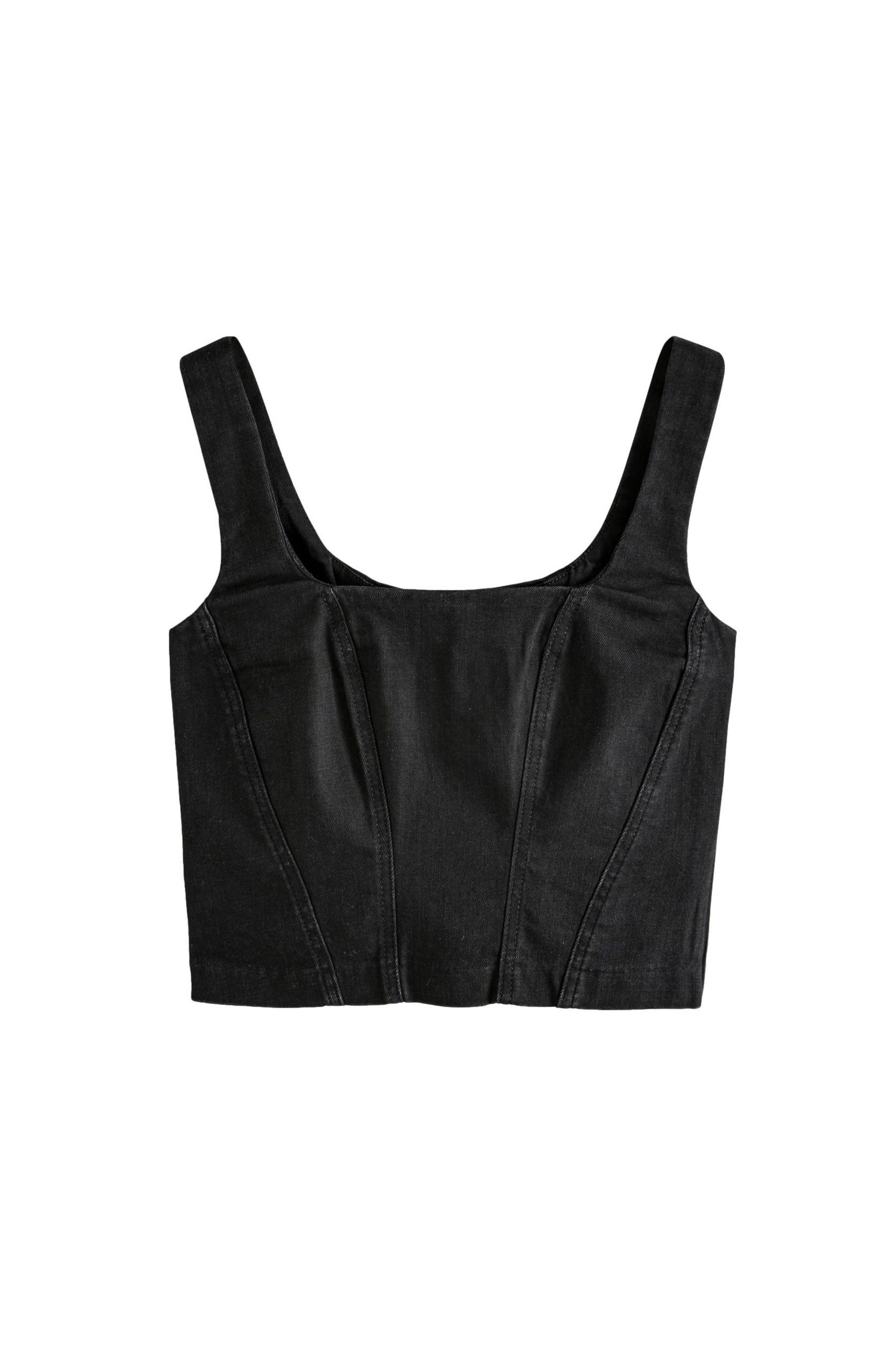 Next Trägertop Korsett-Oberteil aus Jeans (1-tlg)