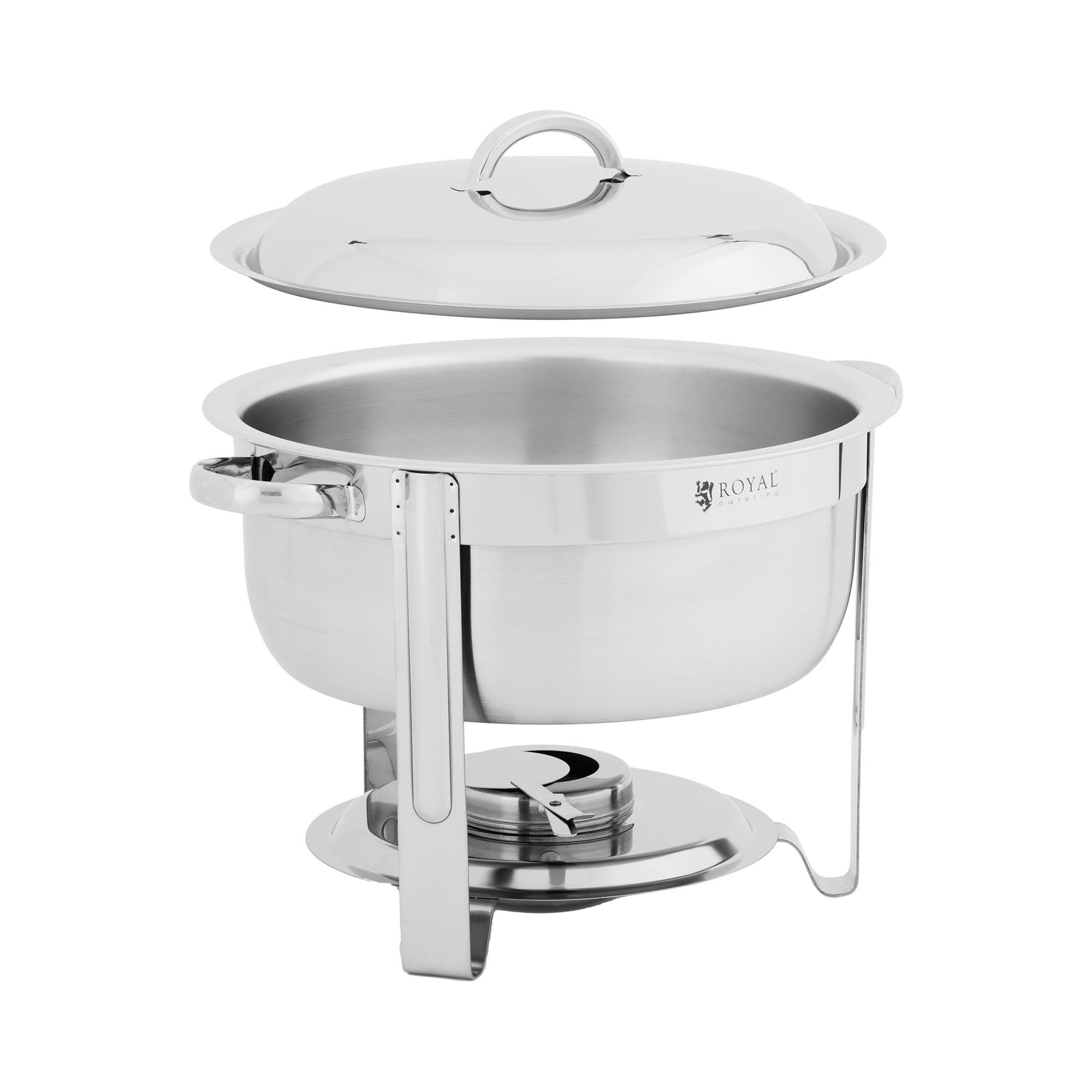Royal Catering Speisenwärmer Chafing Dish rund