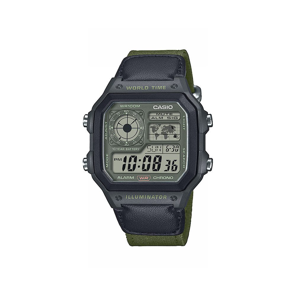 CASIO Digitaluhr Casio AE-1200WHUB-3AVEF AE-1200WHUB-3AVEF, Casio