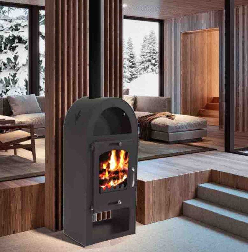 Apex Kaminofen Kaminofen 9kW Holzofen Kachelofen