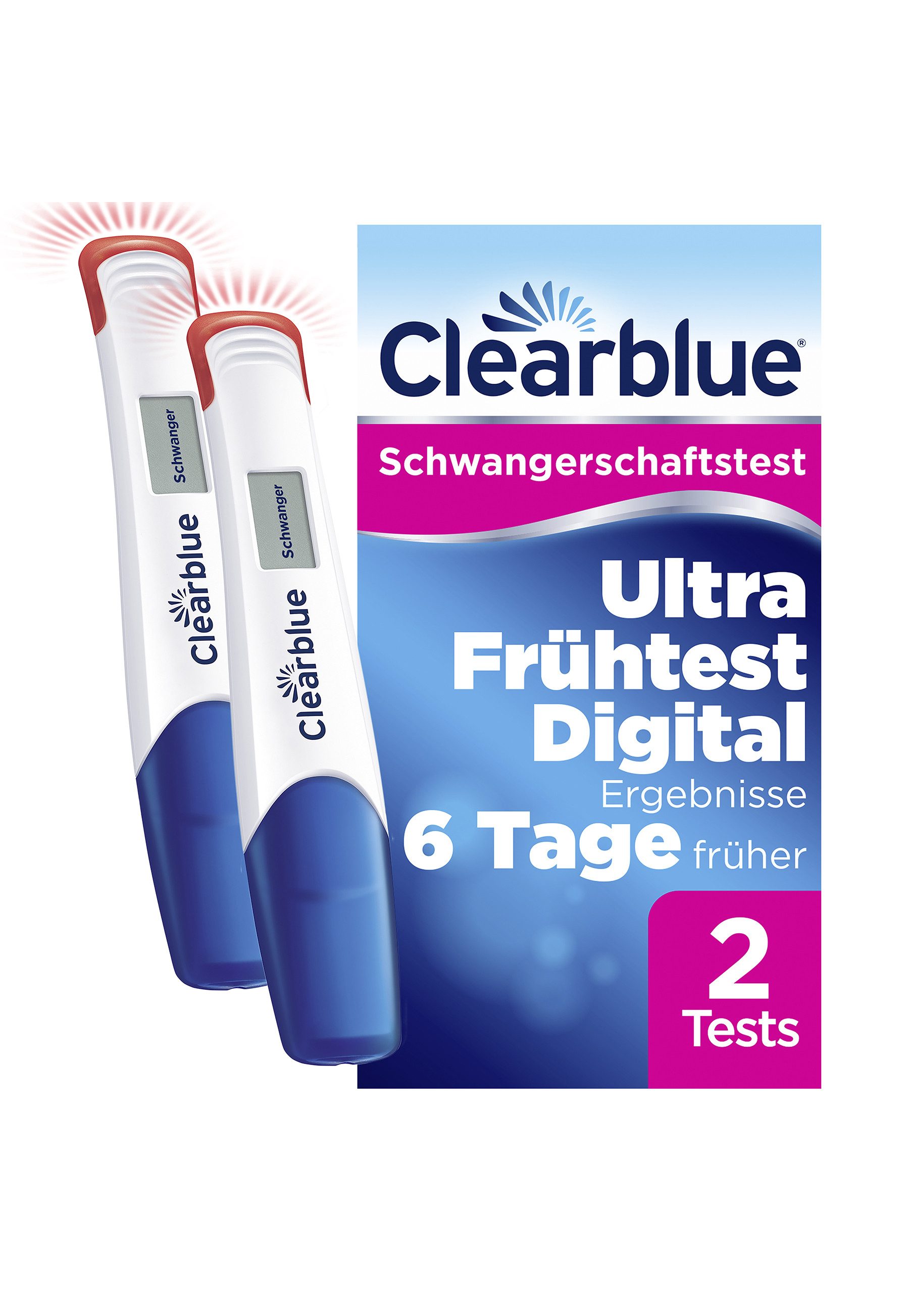 Clearblue Schwangerschaftstest Schwangerschaftstest ULTRA FRÜH DIGITAL