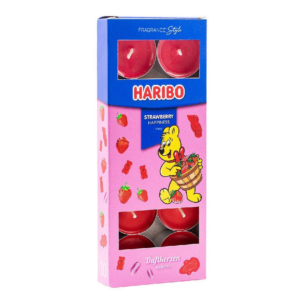 HARIBO Duftkerze Haribo Teelicht Strawberry Happiness
