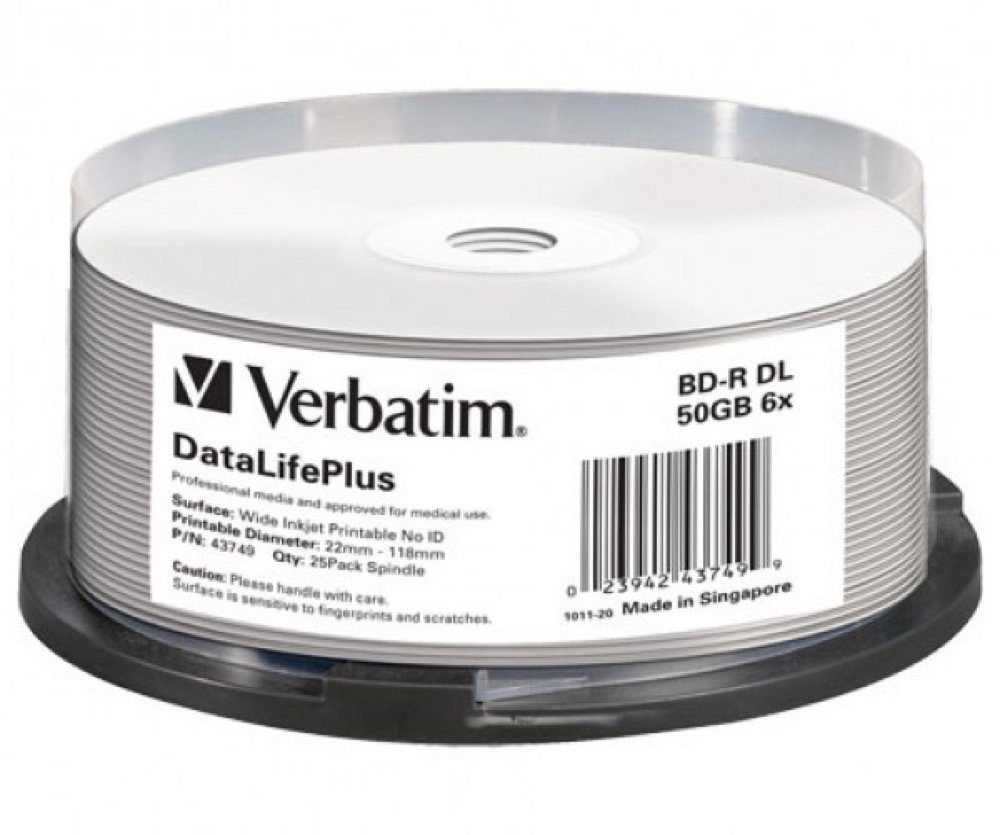 Verbatim Blu-ray-Rohling 25 Professional Rohlinge BD-R