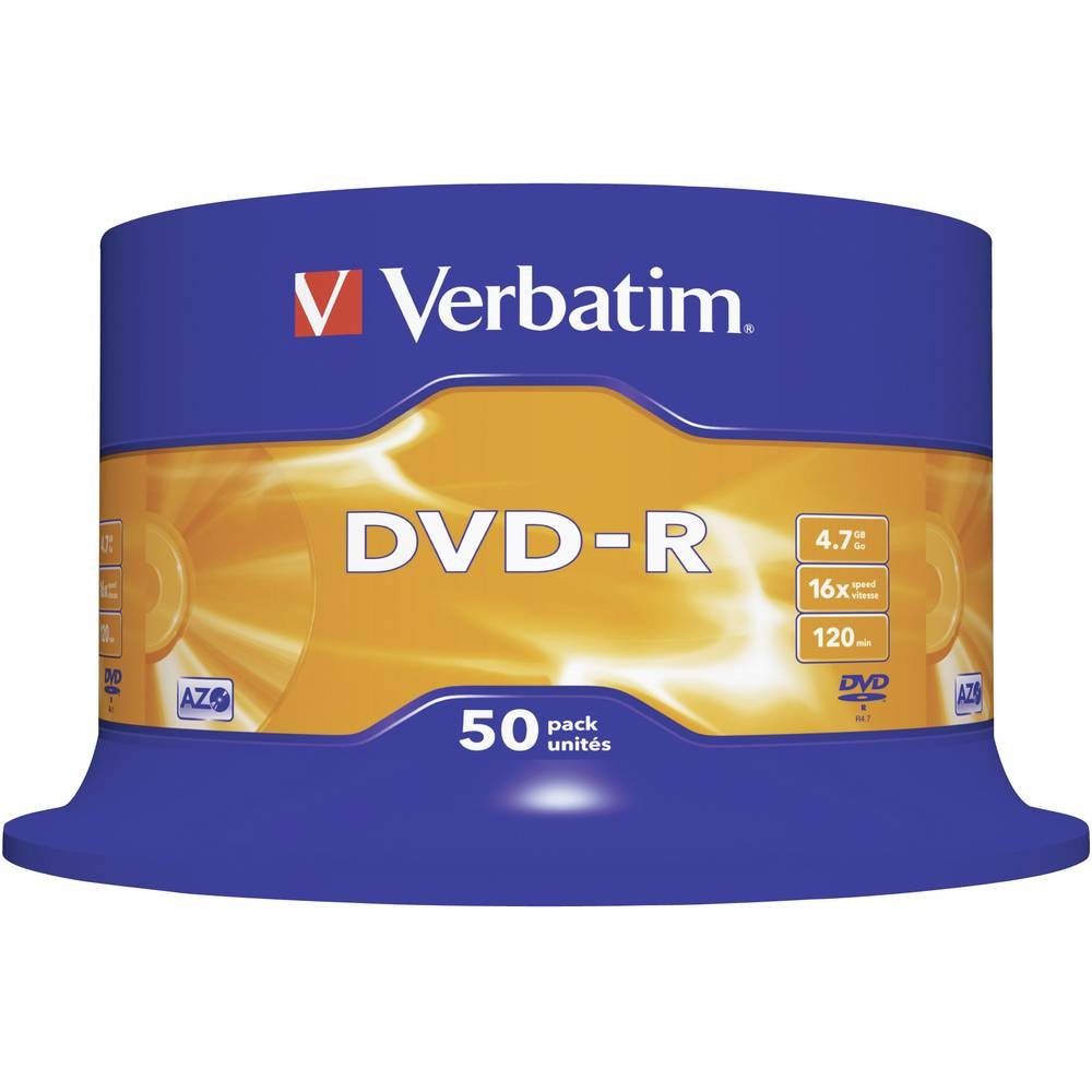 Verbatim DVD-Rohling DVD-R 4.7 GB 16x