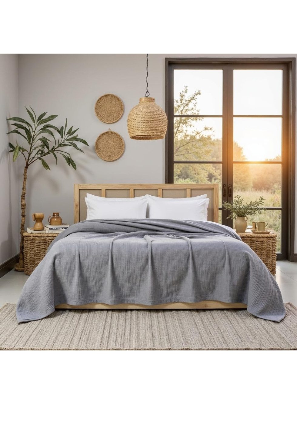 BOHORIA Tagesdecke Tagesdecke Musselin New Pure