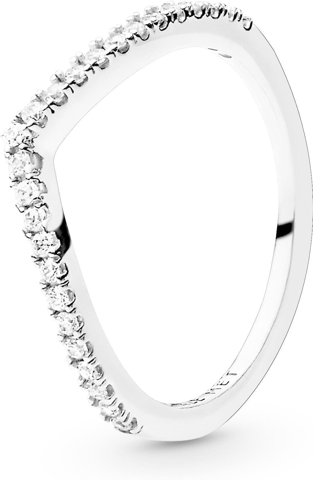Pandora Fingerring Pandora Sparkling Wishbone Ring