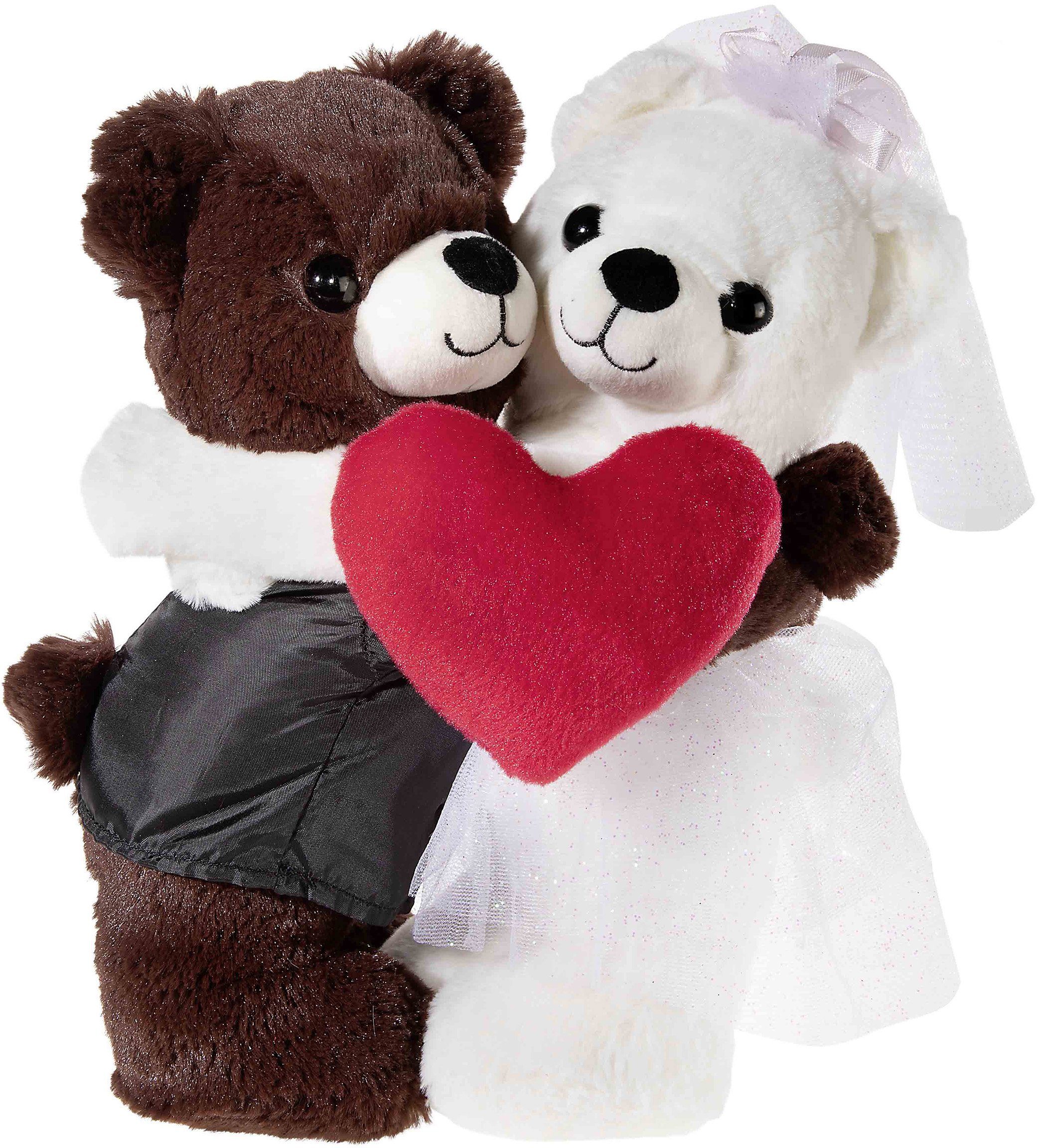 Heunec® Kuscheltier Hochzeitsbärenpaar Bär & Bärin,