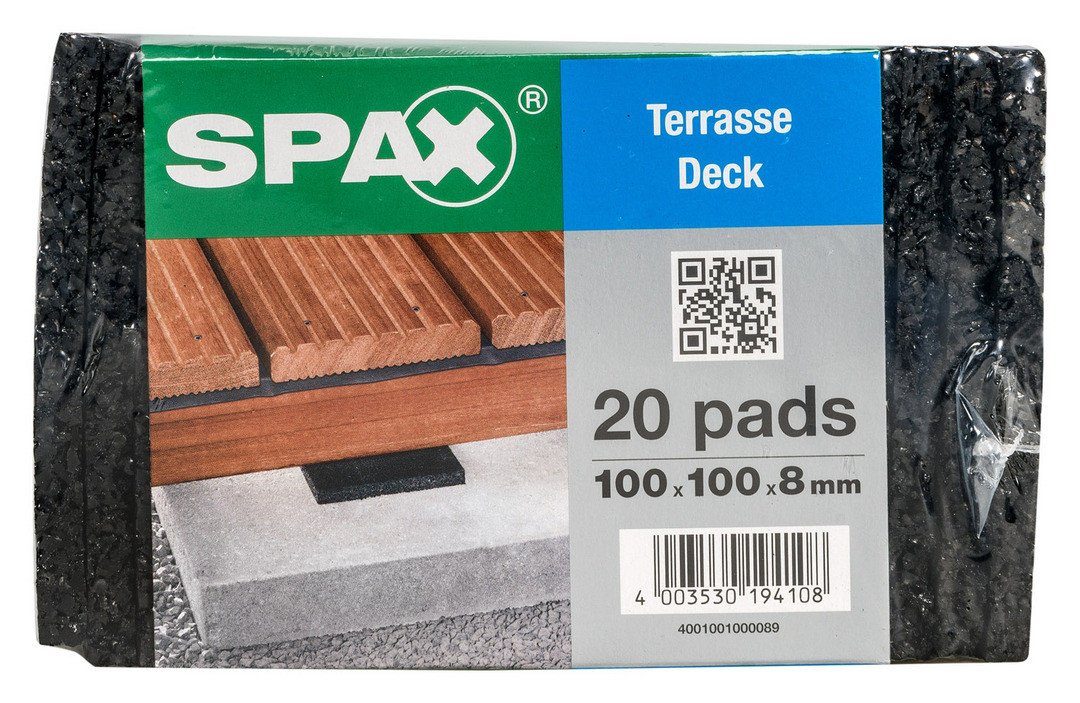 SPAX Terrassendielen Spax Terrassen Pads 100