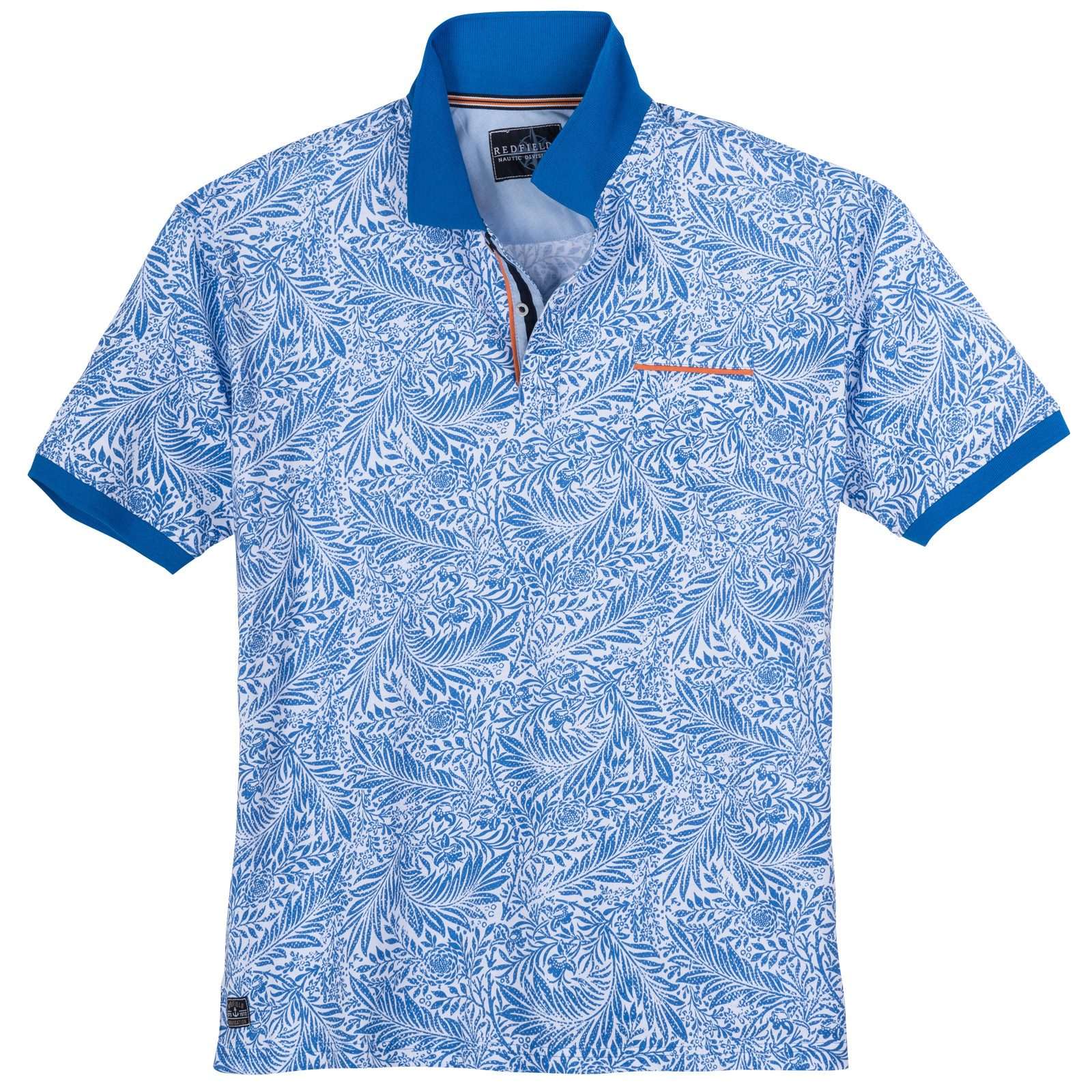 redfield Poloshirt Redfield Übergrößen Poloshirt floral