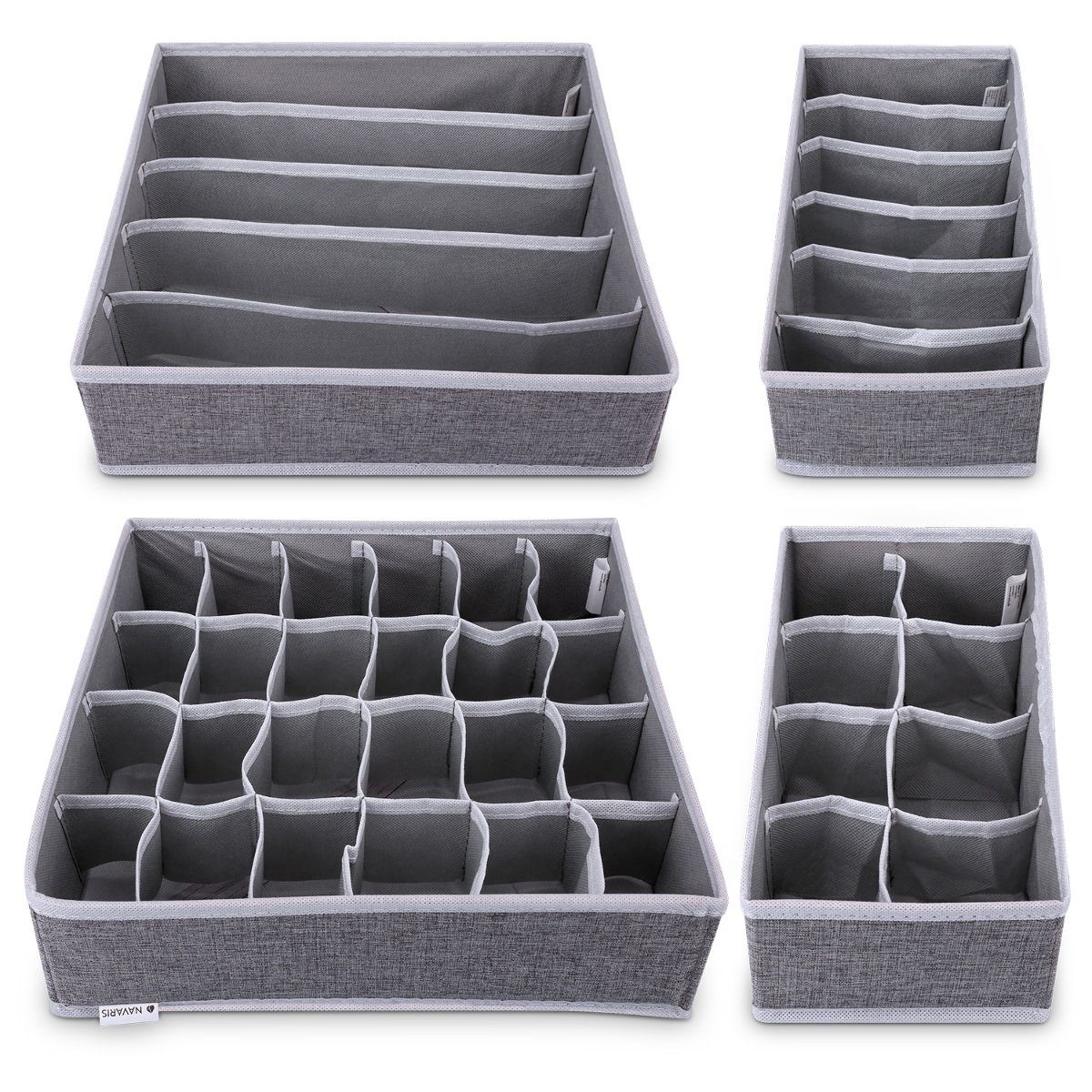 Navaris Aufbewahrungsbox Organizer für Wäsche -